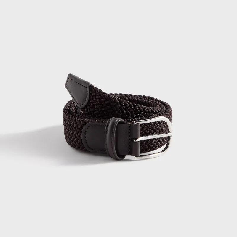 Anderson's Classic Stretch Woven Belt - Brown sold by Kith