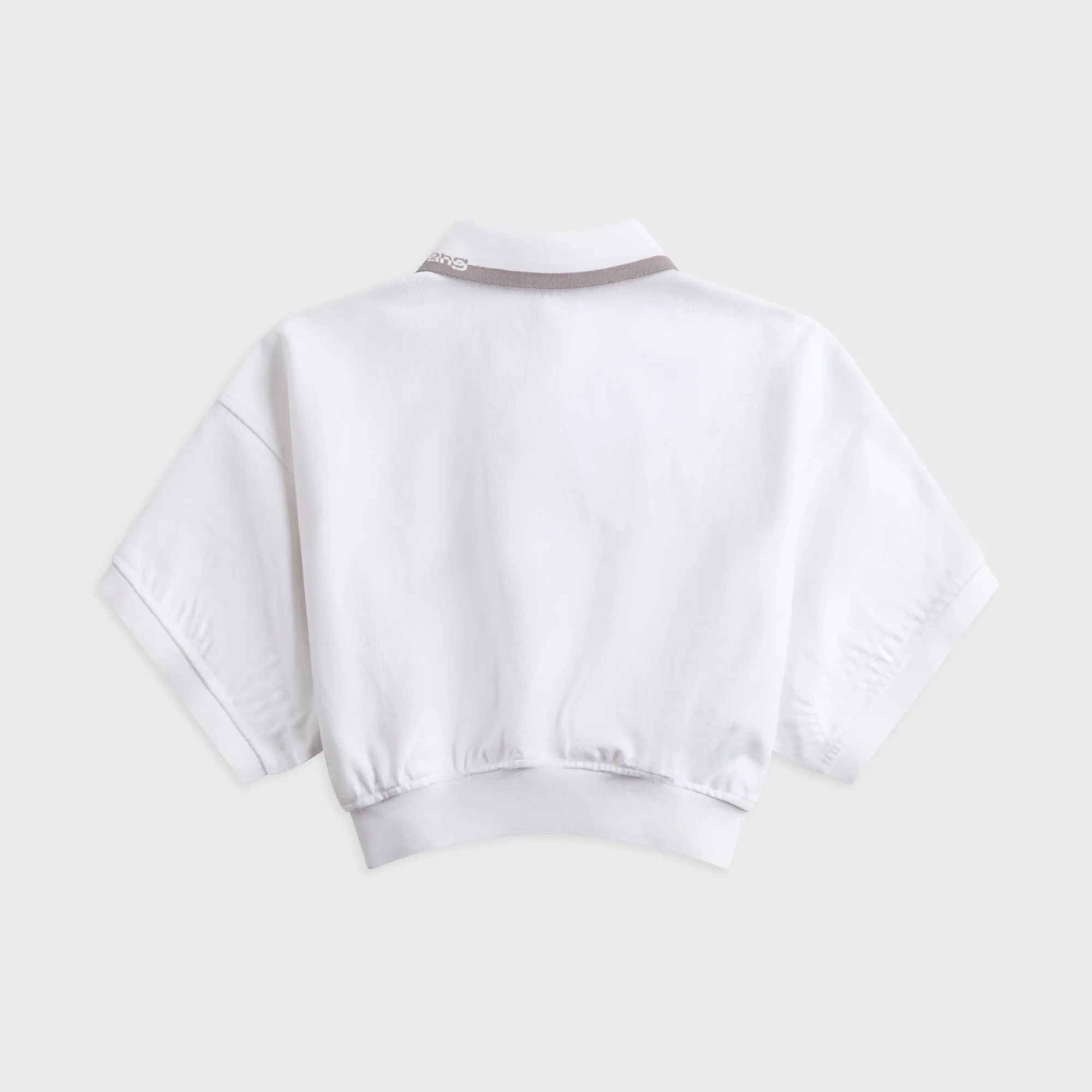 Alexander Wang Relaxed Cropped Cinched Polo - White sold by Kith product image thumbnail 2