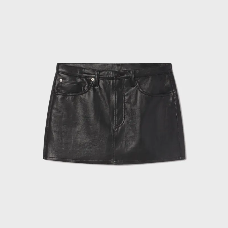 Agolde Keira Mini Skirt - Black sold by Kith