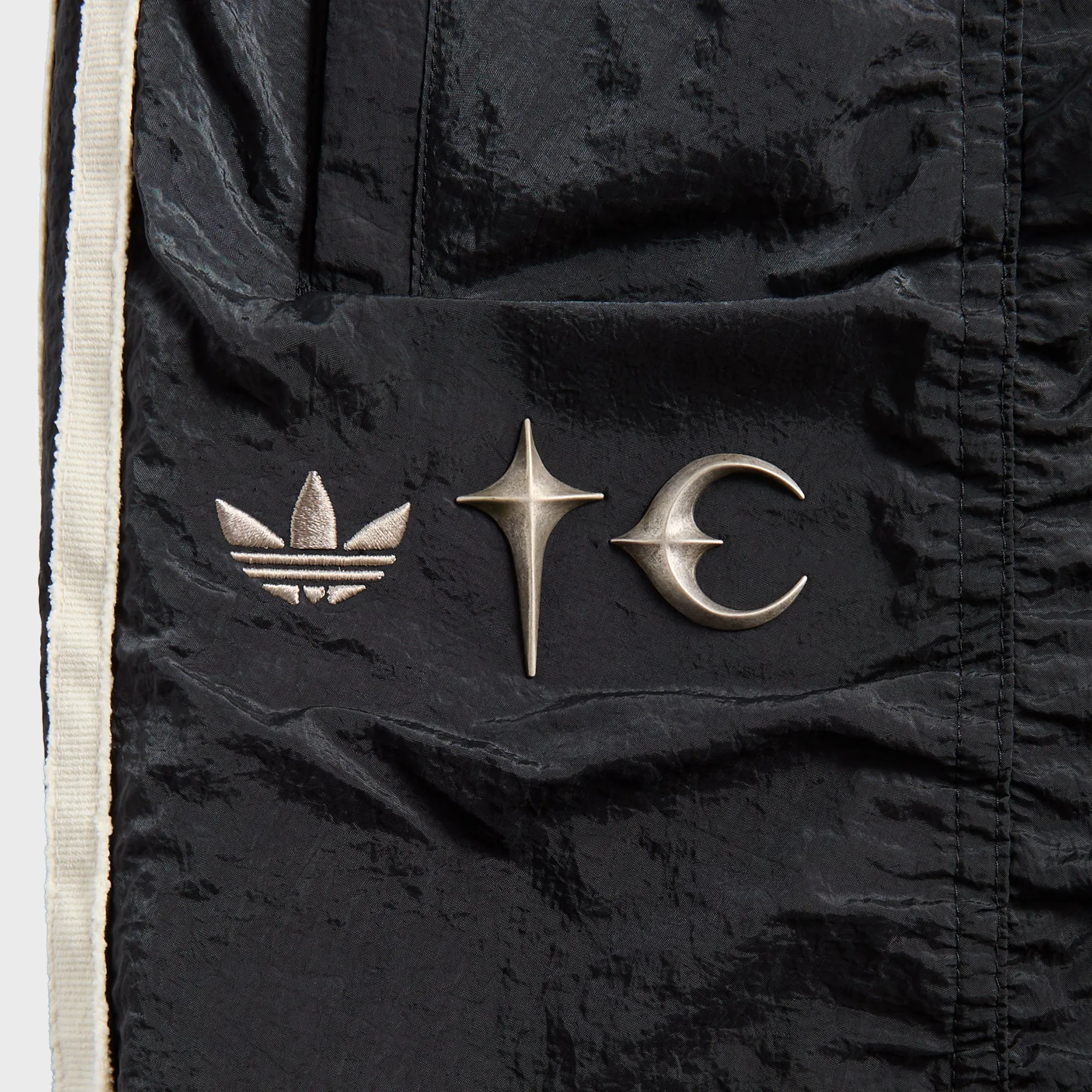 adidas x Thug Club Teamgeist Woven Track Pant - Black / Silver Metallic sold by Kith product image thumbnail 3