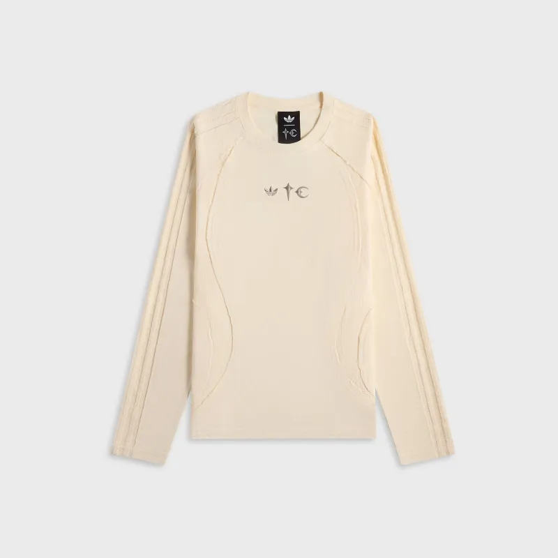adidas Thug Club Teamgeist Long Sleeve Tee - Cream White sold by Kith