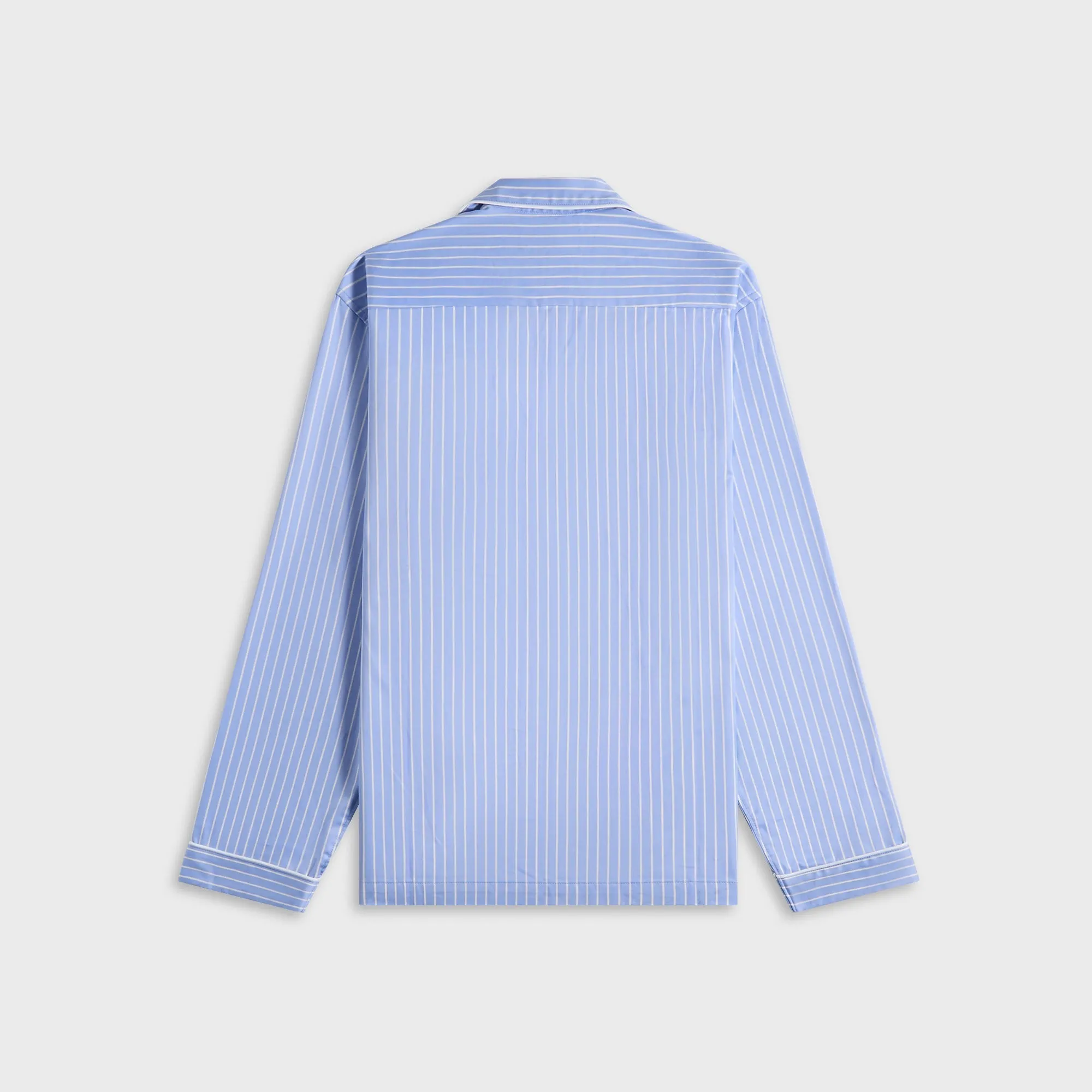 Tekla Sateen Pyjamas Shirt Polo Stripes - Light Blue sold by Kith product image thumbnail 2