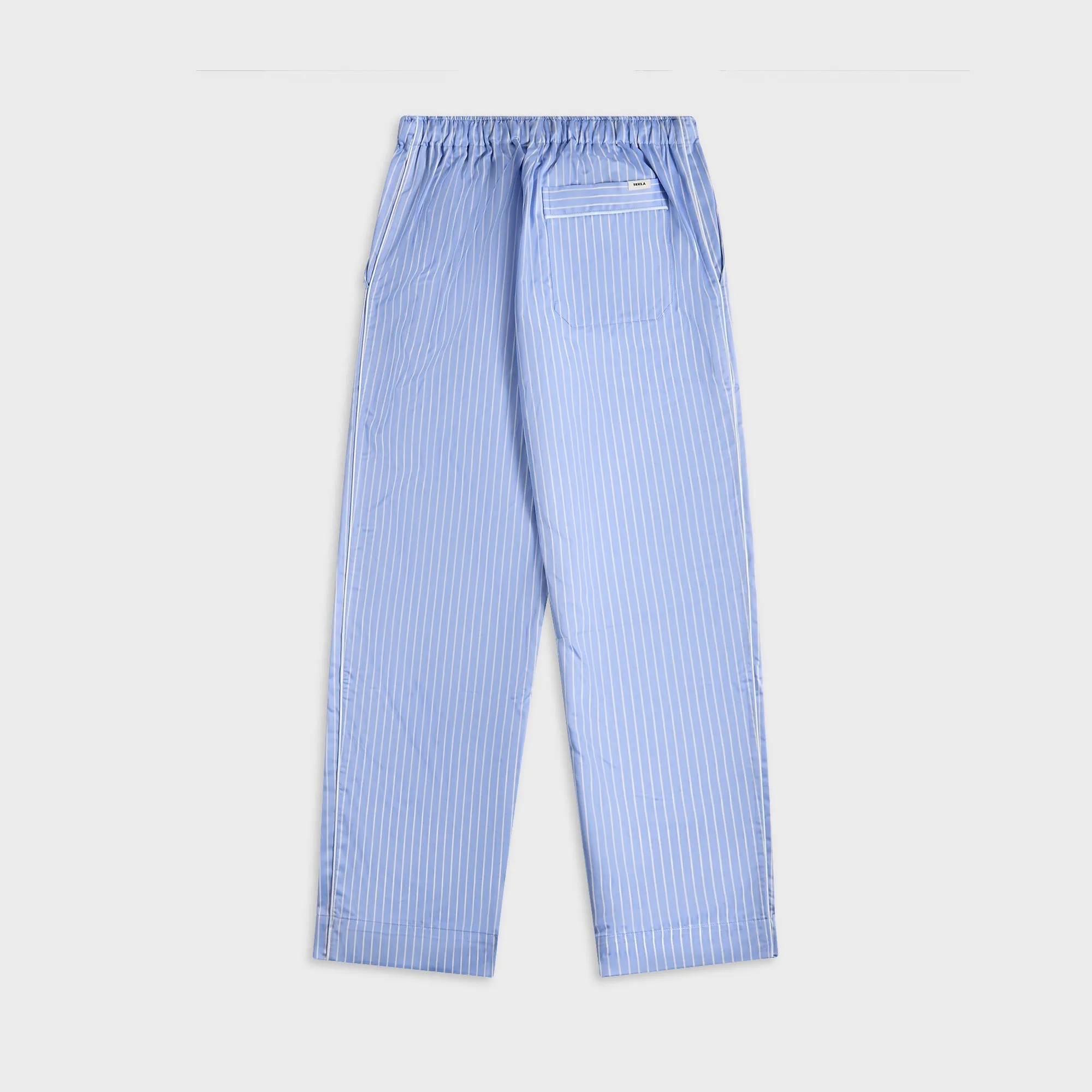 Tekla Sateen Polo Stripes Pyjama Pants - Light Blue sold by Kith product image thumbnail 2