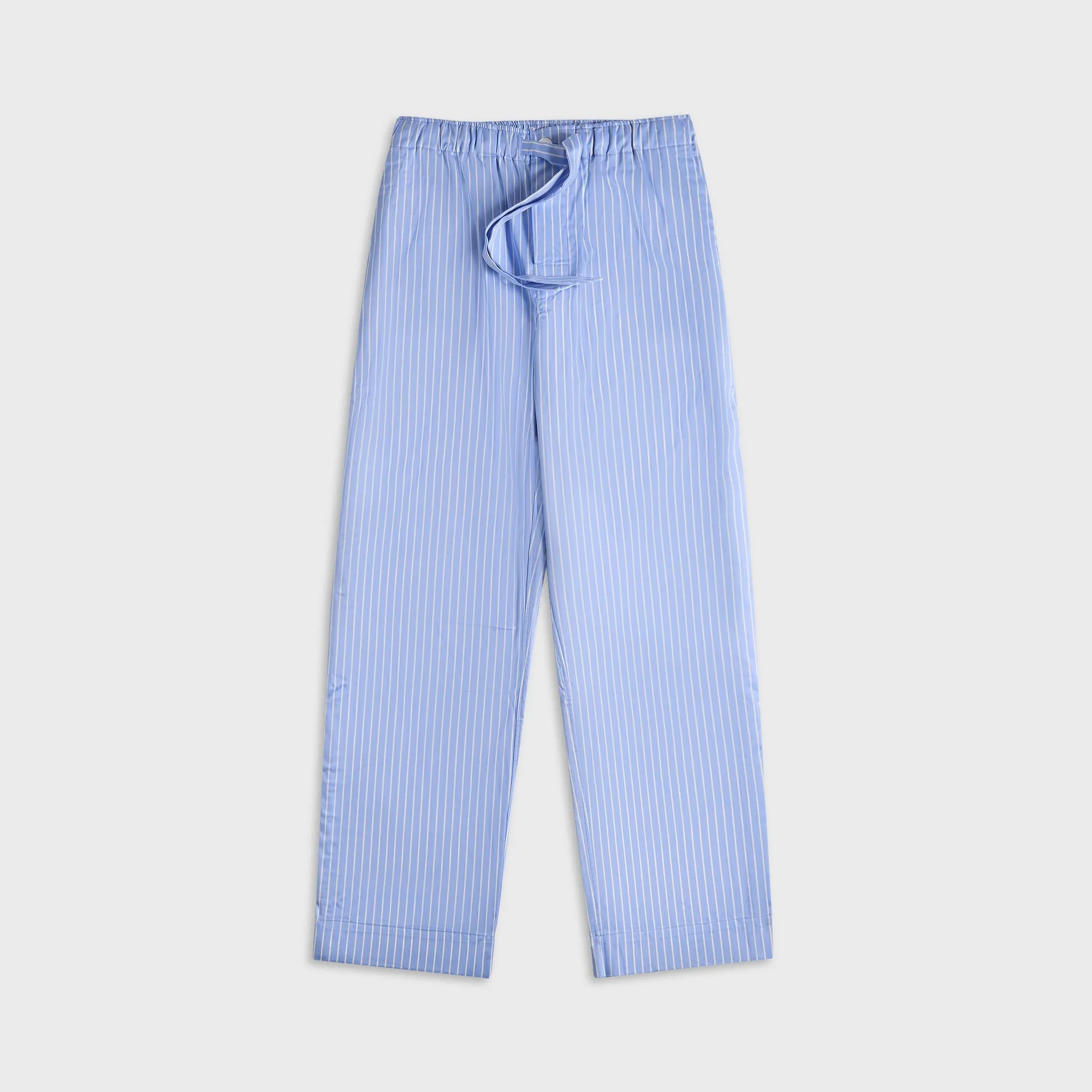 Tekla Sateen Polo Stripes Pyjama Pants - Light Blue sold by Kith