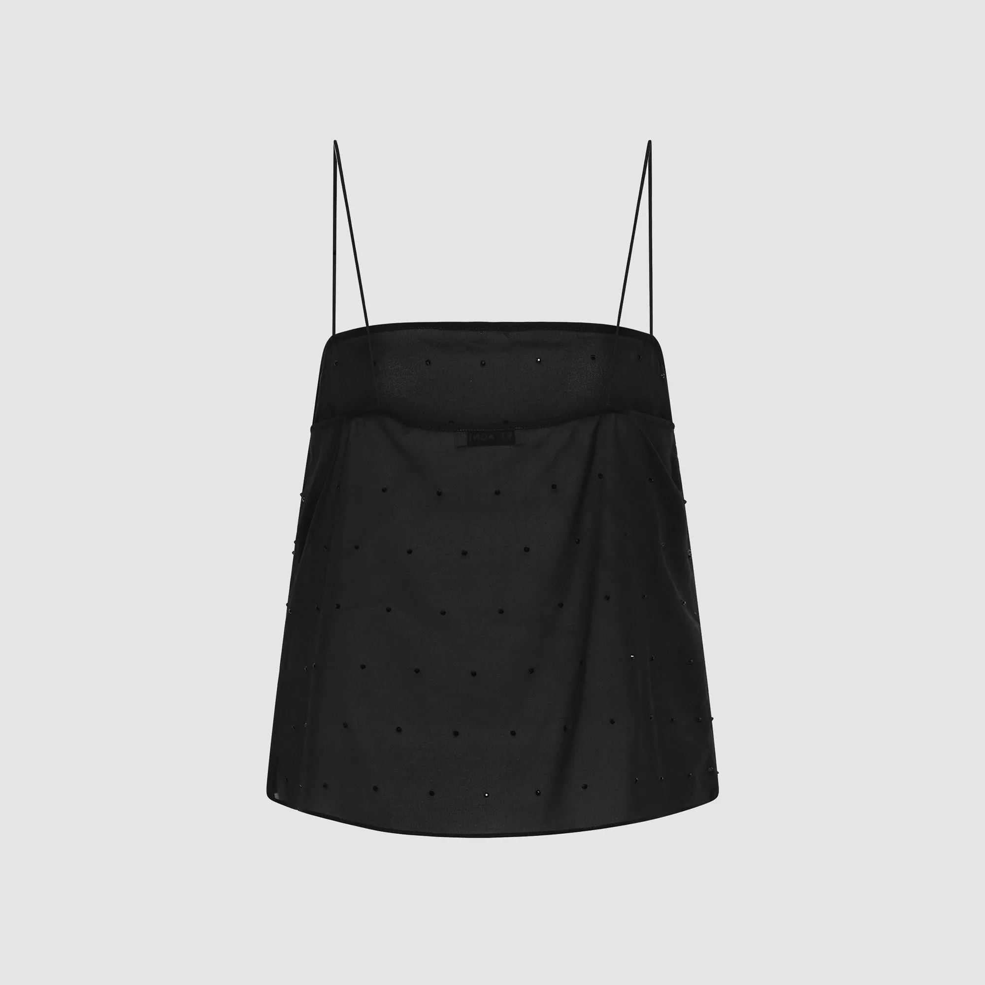 St. Agni Silk Glass Bead Cami - Black sold by Kith product image thumbnail 2