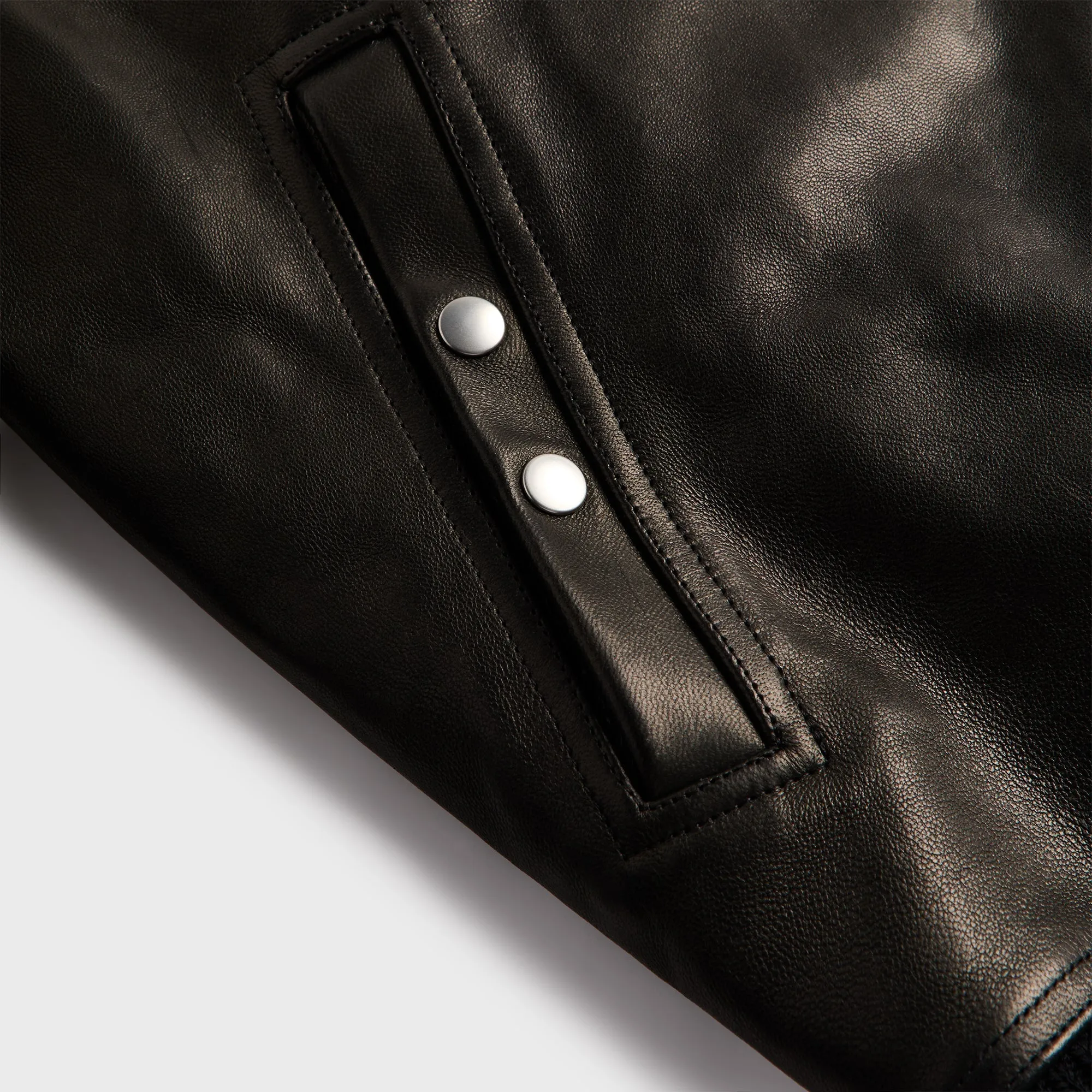 Rick Owens Concordians Dracucollar Flight Jacket - Black sold by Kith product image thumbnail 3