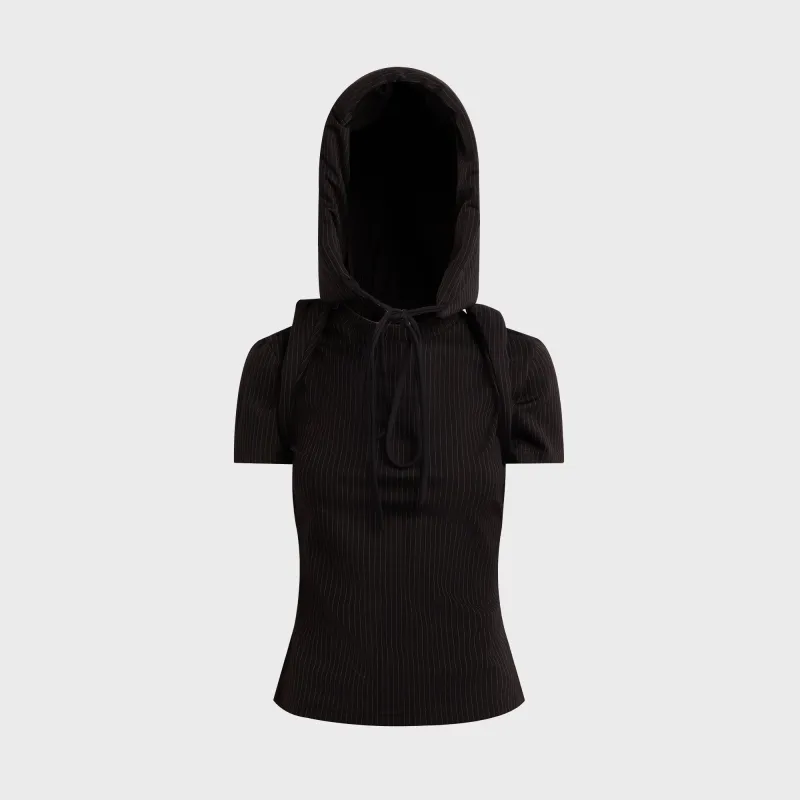 Ottolinger Padded Hood Tee - Black sold by Kith
