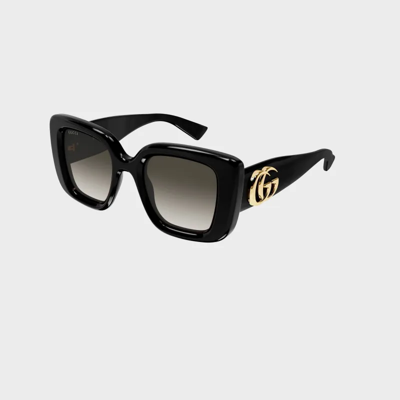 Gucci Butterfly Frame Sunglasses - Black / Grey sold by Kith