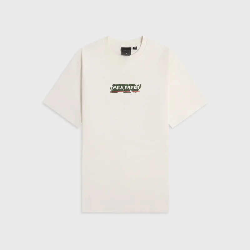 Daily Paper Sticker Tee - Jet Stream White sold by Kith