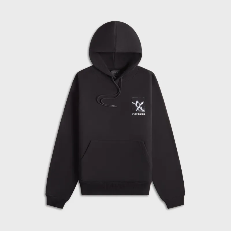 Daily Paper Shadow Grid Hoodie - Black sold by Kith