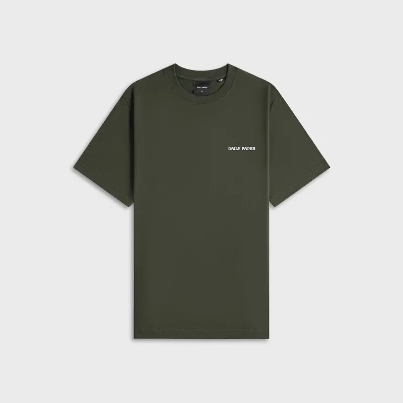 Daily Paper Matchstick Shield Tee - Rosin Green sold by Kith