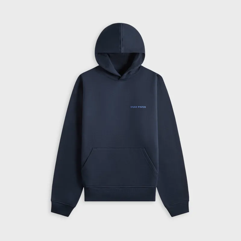 Daily Paper Candle Label Hoodie - Sky Captain Blue sold by Kith