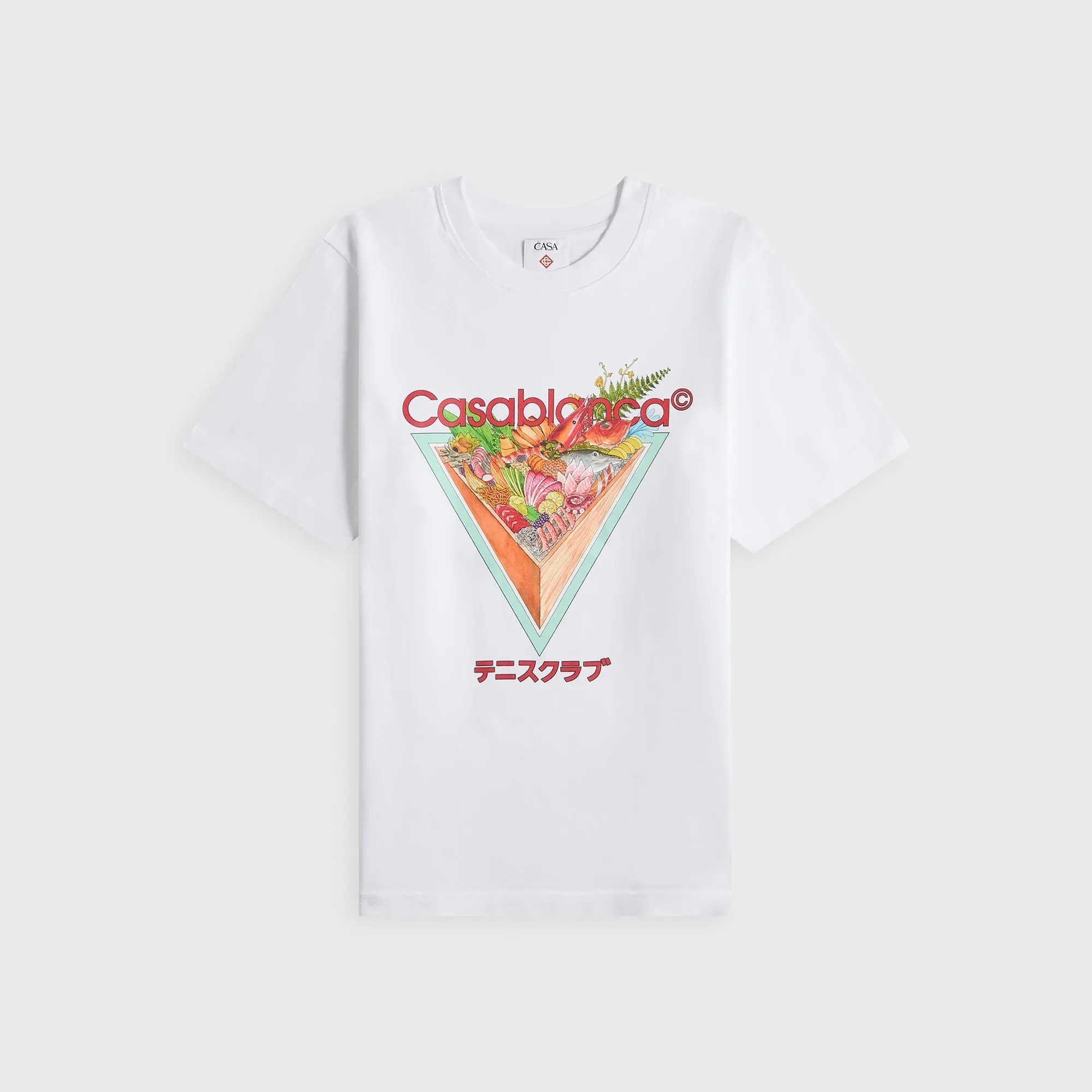Casablanca Tennis Club Icon Printed Tee Jersey - Bright White sold by Kith product image thumbnail 2