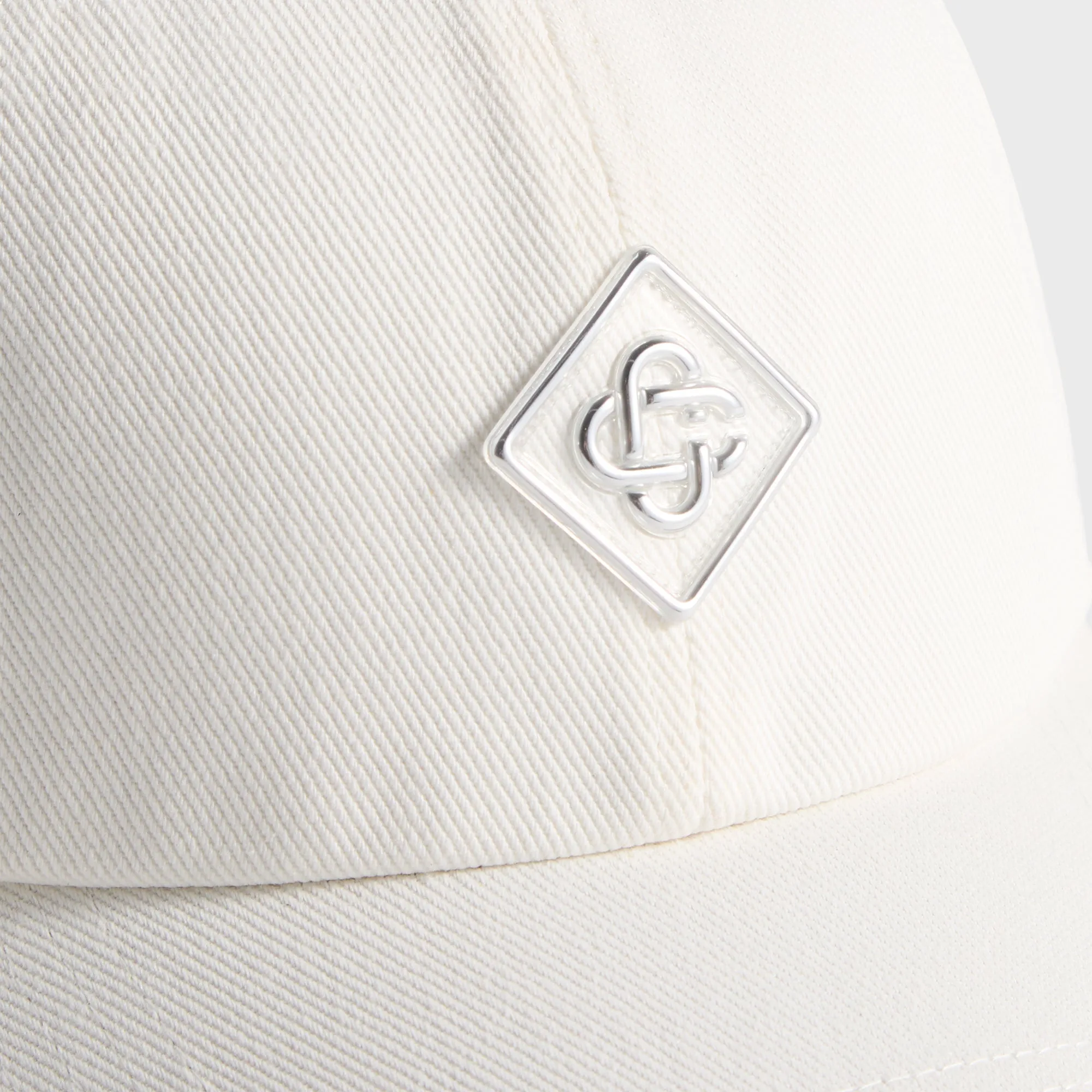 Casablanca Silver Logo Patch Cap - White sold by Kith product image thumbnail 3