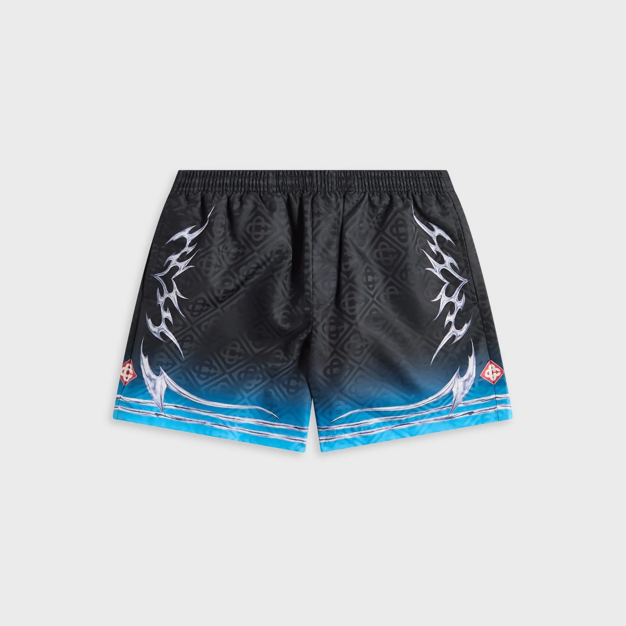 Casablanca Printed Swim Shorts - Black sold by Kith