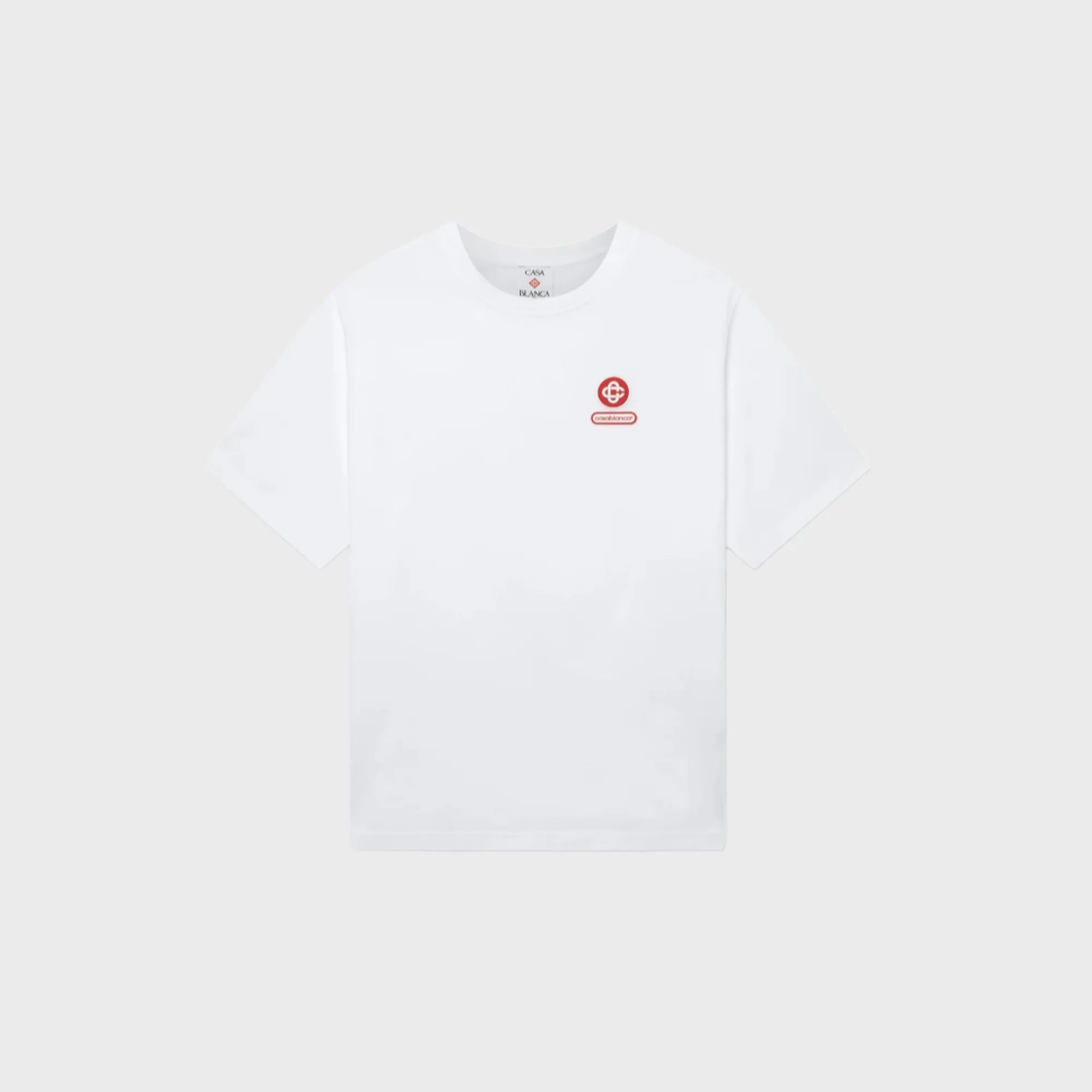 Casablanca Logo Patch Oversized Tee - White sold by Kith