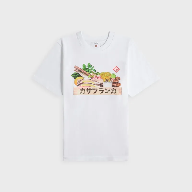 Casablanca Ingredients Printed Tee - Bright White sold by Kith