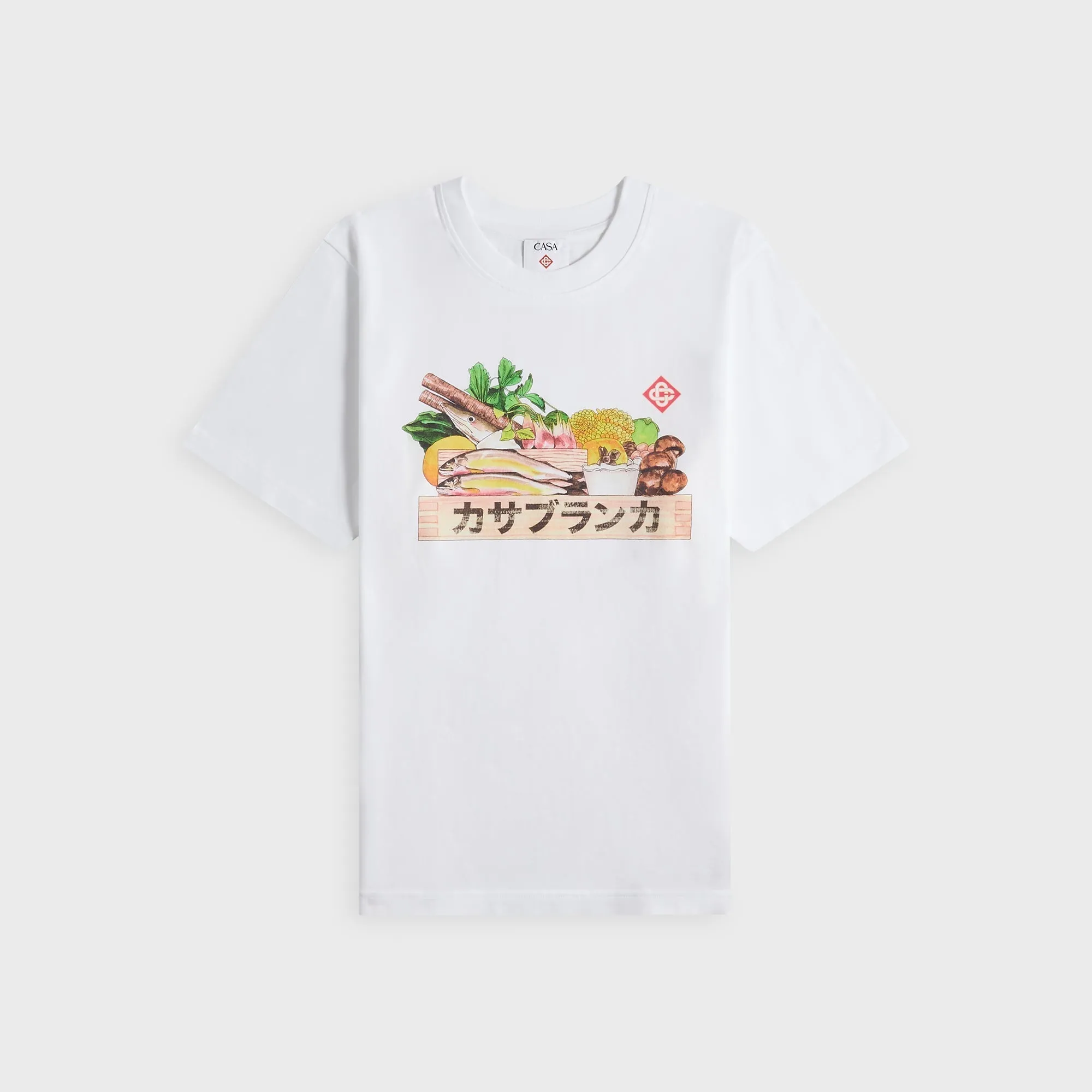 Casablanca Ingredients Printed Tee - Bright White sold by Kith