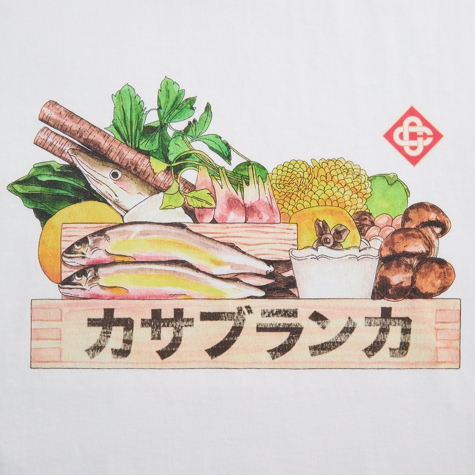 Casablanca Ingredients Printed Tee - Bright White sold by Kith product image thumbnail 3