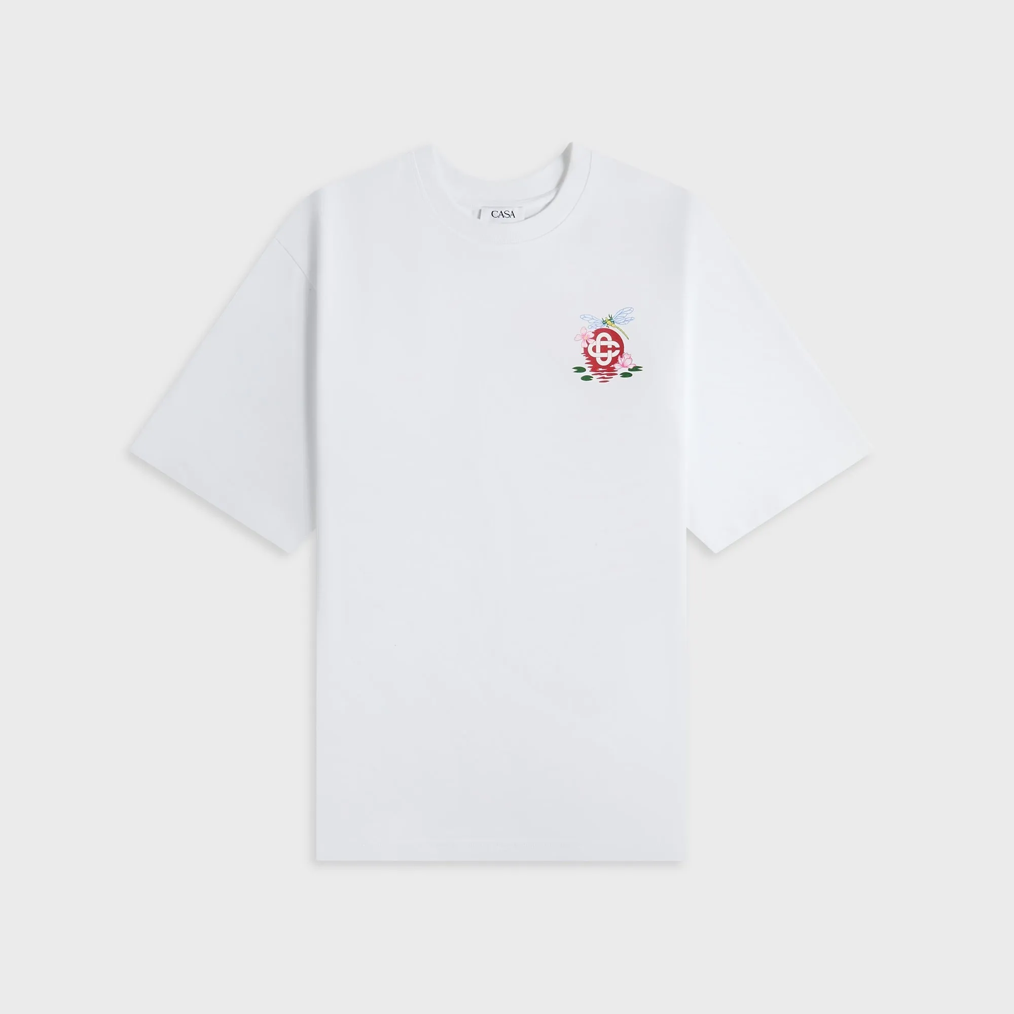 Casablanca Dragonfly Floral Printed Oversized Tee Jersey - White sold by Kith product image thumbnail 3