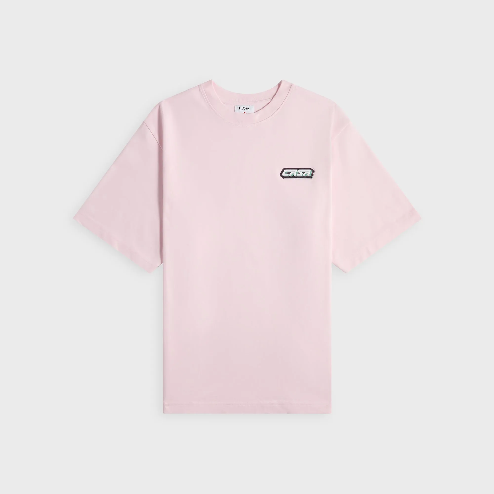 Casablanca Casa Racing Oversized Tee - Pale Pink sold by Kith