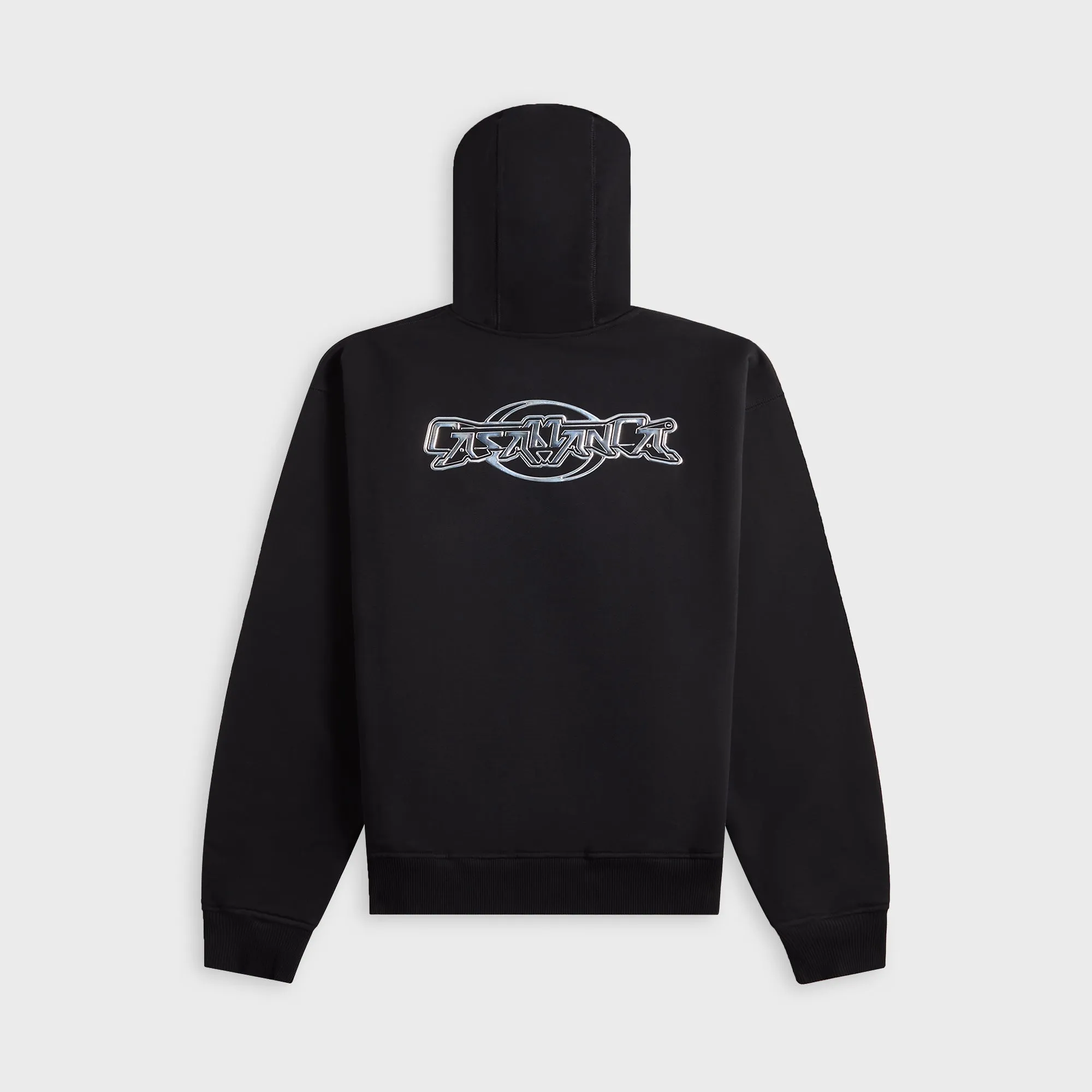 Casablanca Casa Chrome Full Zip Hoodie - Black sold by Kith product image thumbnail 2