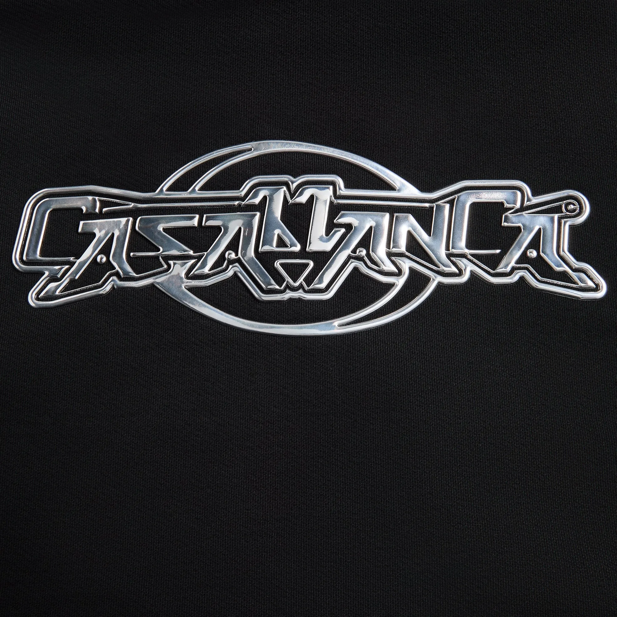 Casablanca Casa Chrome Full Zip Hoodie - Black sold by Kith product image thumbnail 3