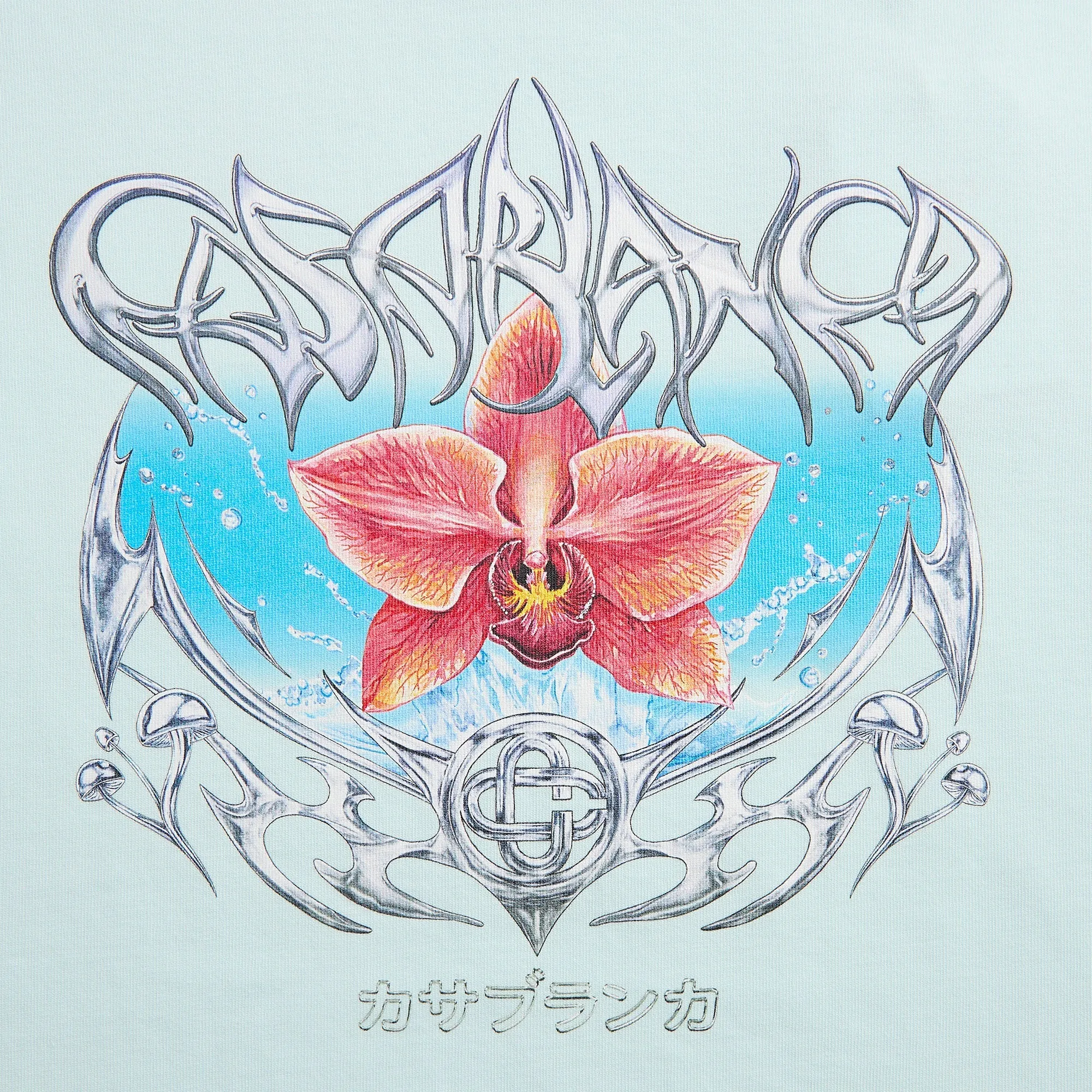 Casablanca Blades Printed Oversized Tee - Pale Blue sold by Kith product image thumbnail 3