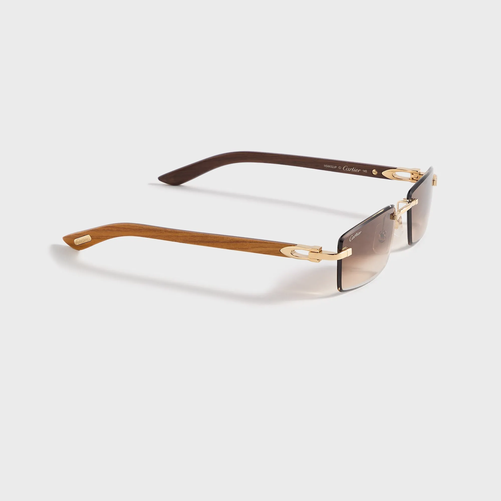 Cartier Square Sunglasses - Gold / Yellow / Brown sold by Kith product image thumbnail 3