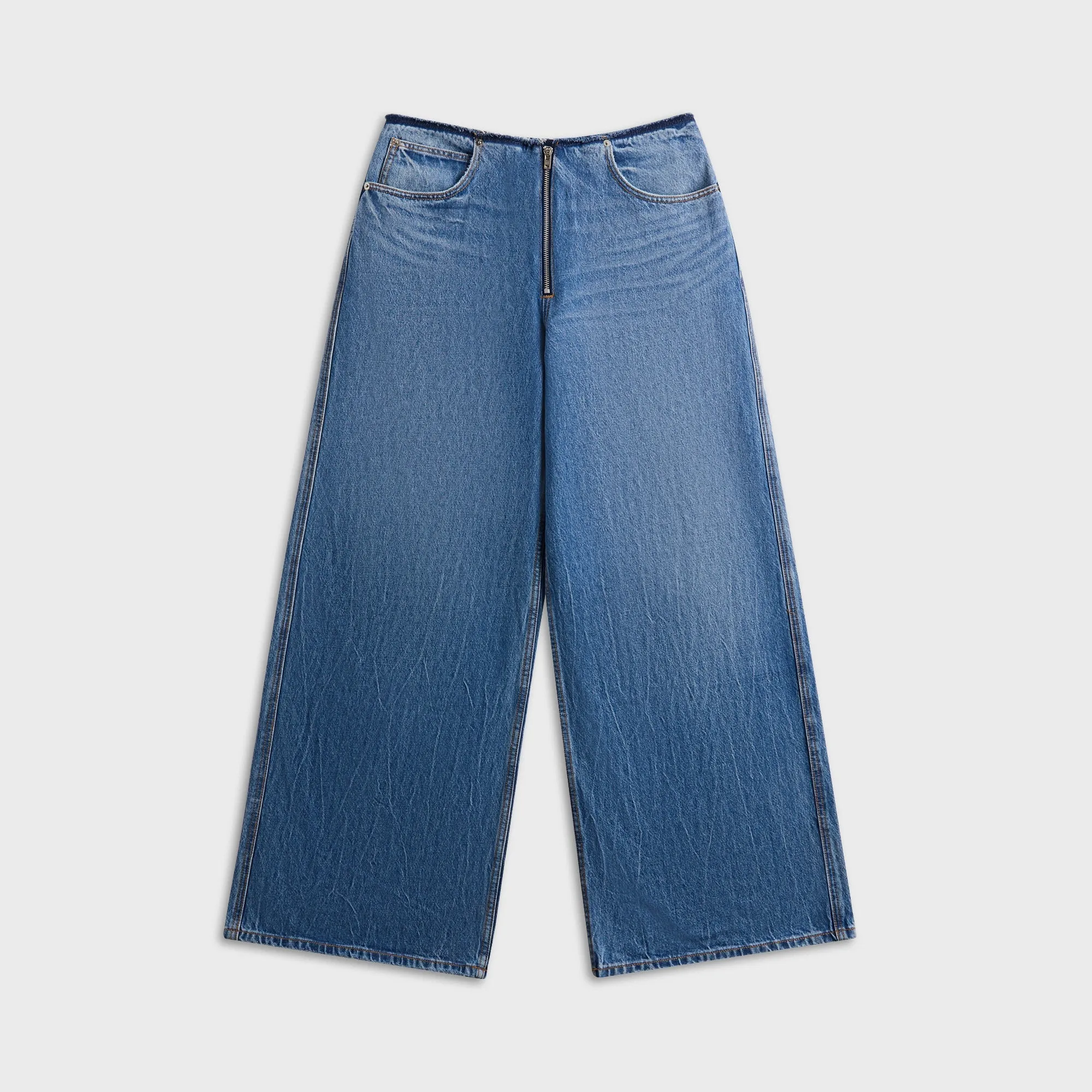 Alexander Wang Surge Wide Leg Jean - Blue sold by Kith