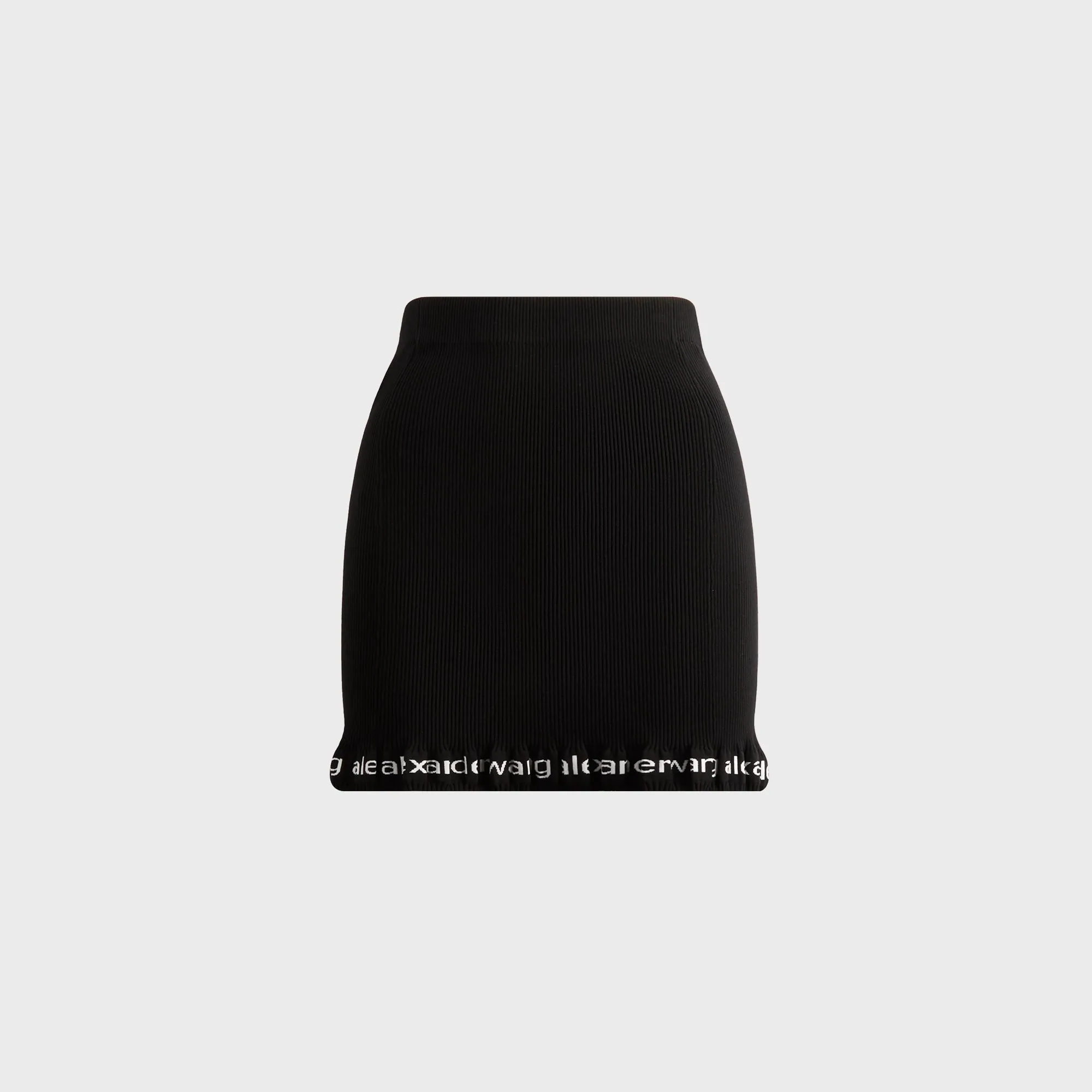 Alexander Wang Ribbed Mini Skirt - Black sold by Kith