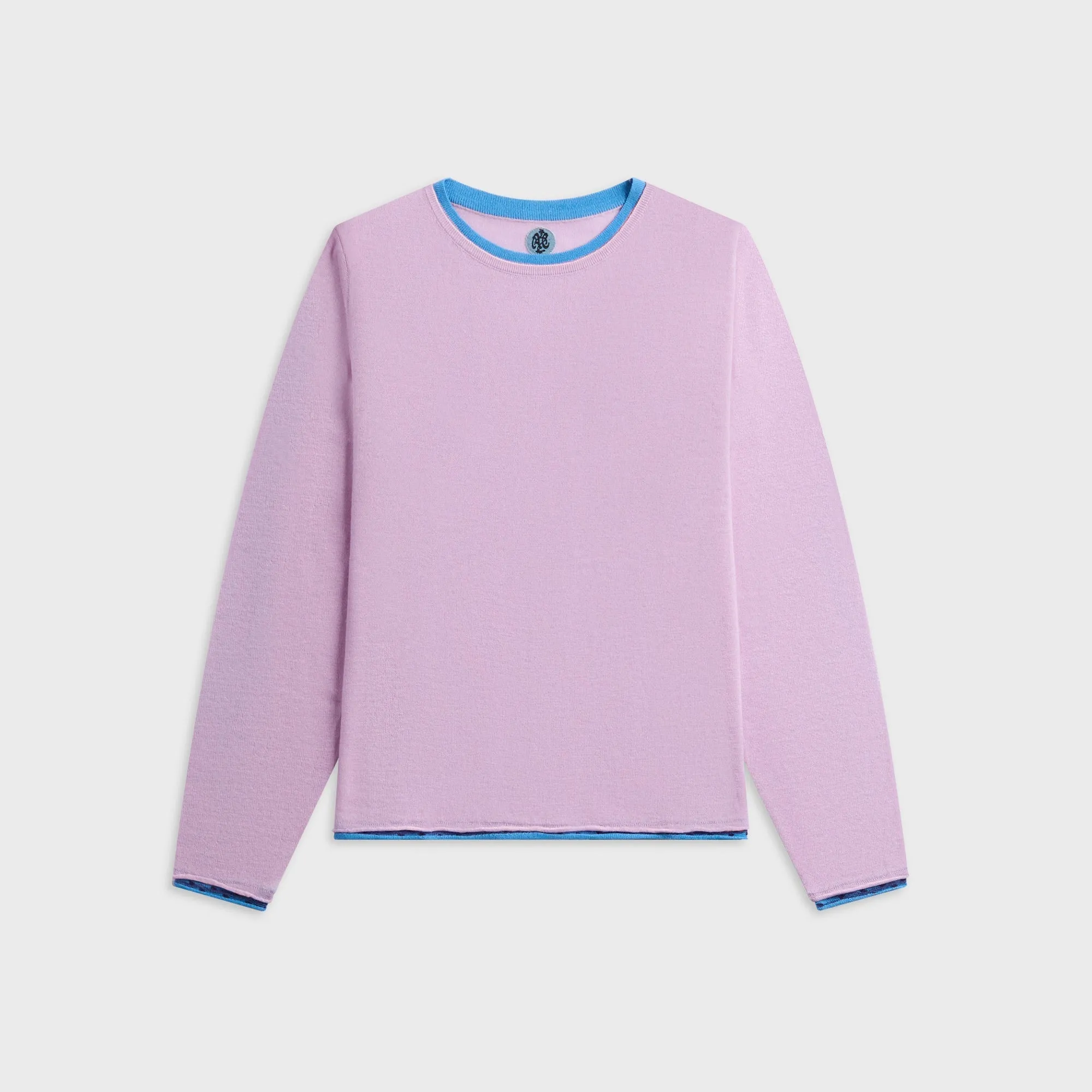 ADRIAN CASHMERE Tattoo Long Sleeve Tee - Purple sold by Kith