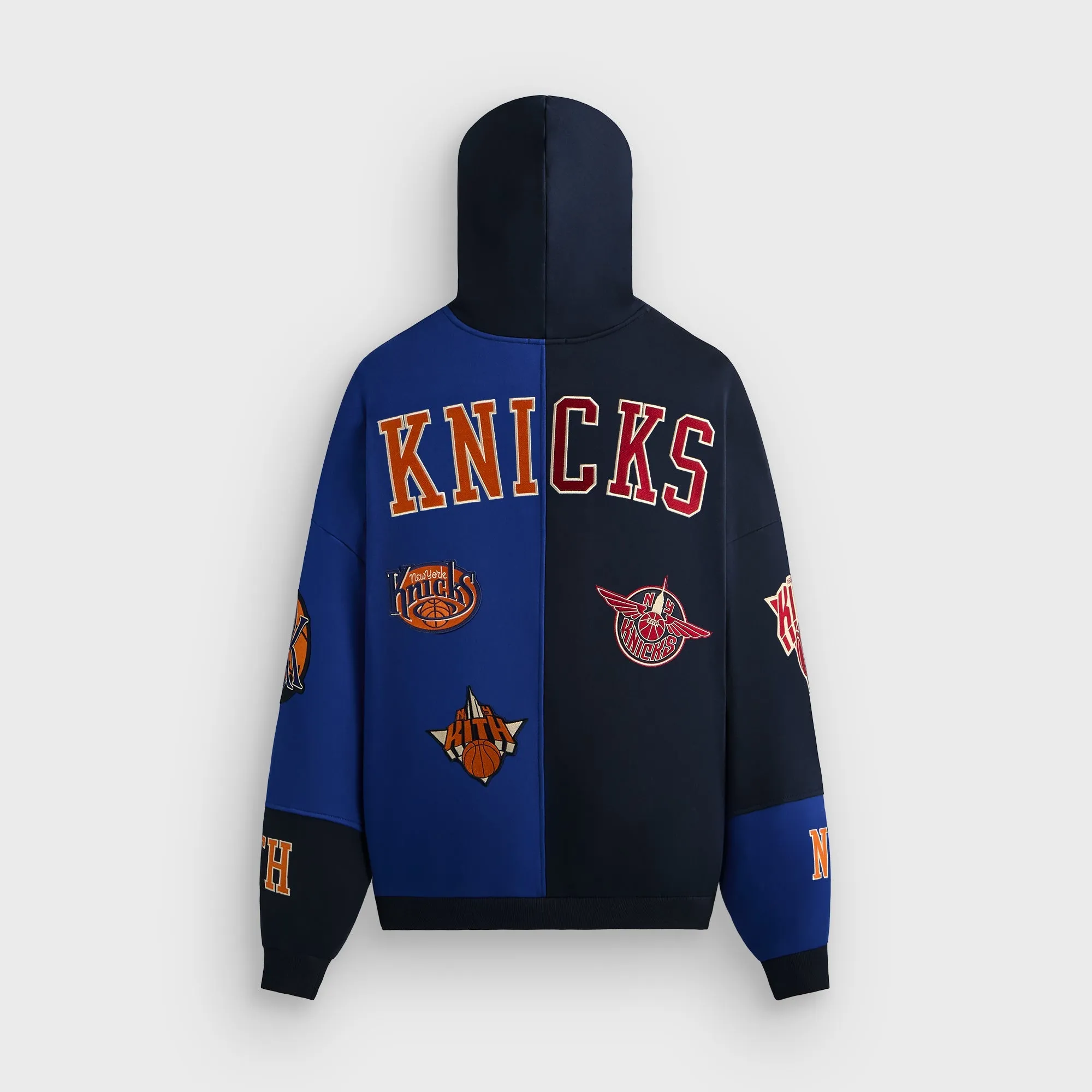 Kith for the New York Knicks Mash Up Braxton Vintage Hoodie - Nocturnal sold by Kith product image thumbnail 2