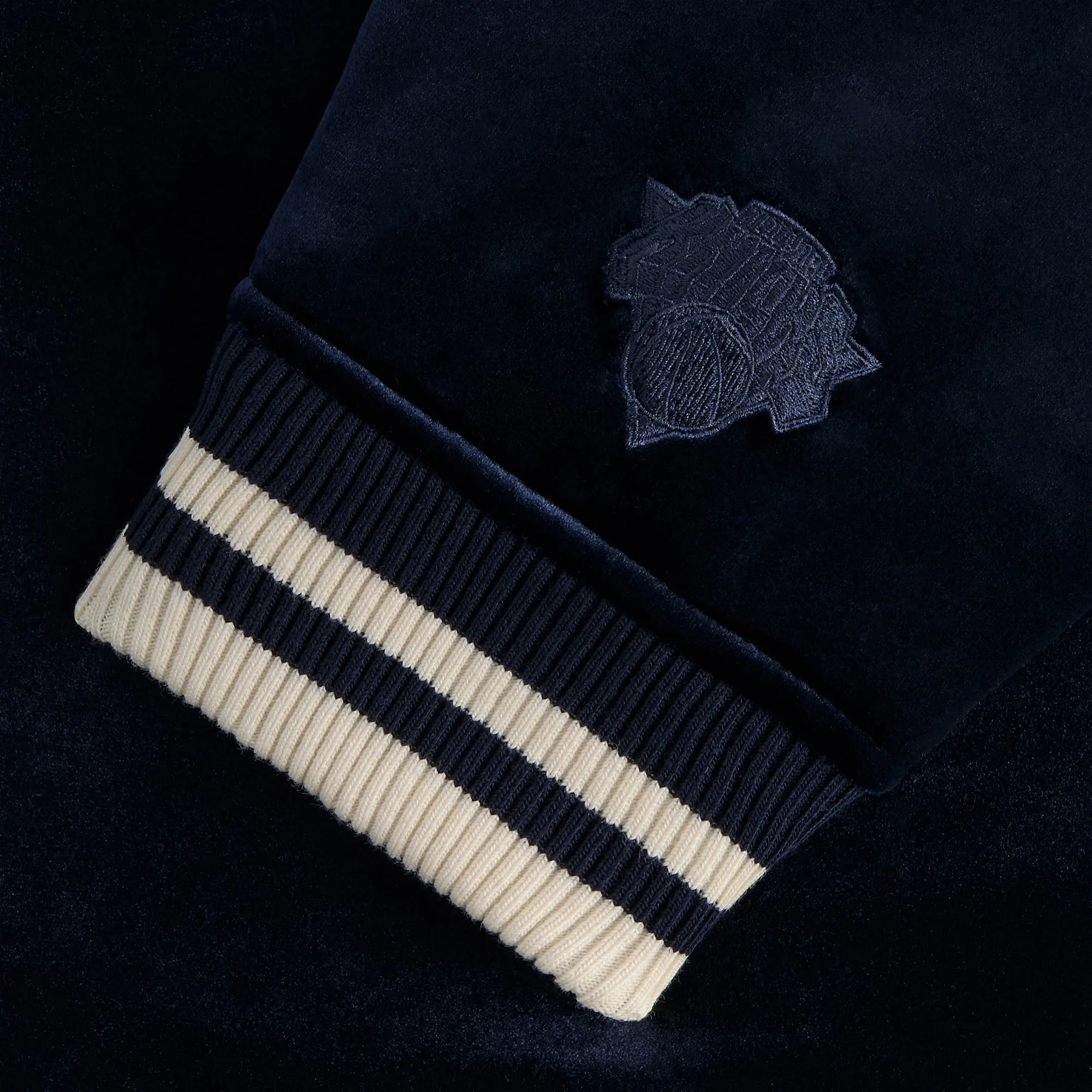 Kith for the New York Knicks Velour Track Jacket - Nocturnal sold by Kith product image thumbnail 4