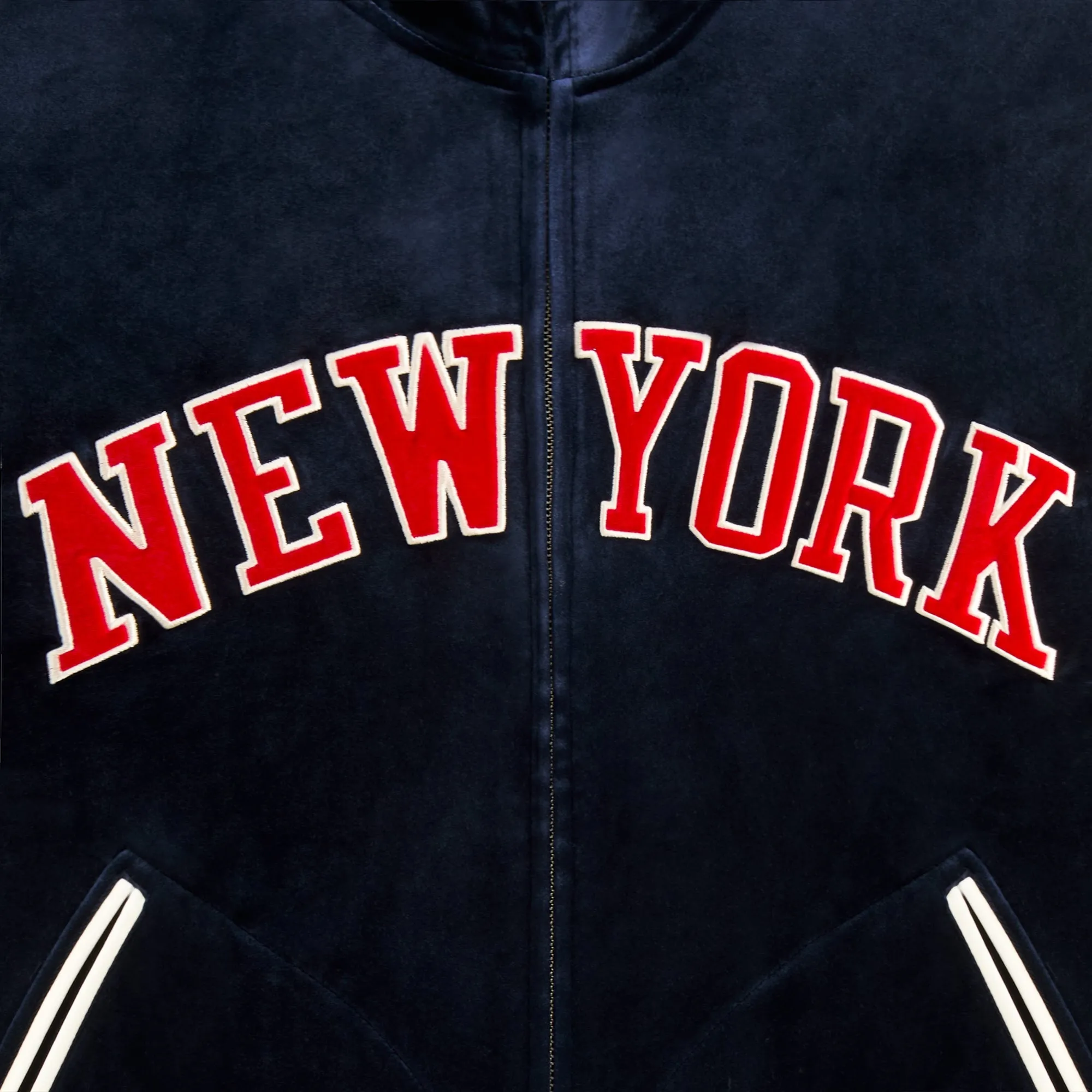 Kith for the New York Knicks Velour Track Jacket - Nocturnal sold by Kith product image thumbnail 3