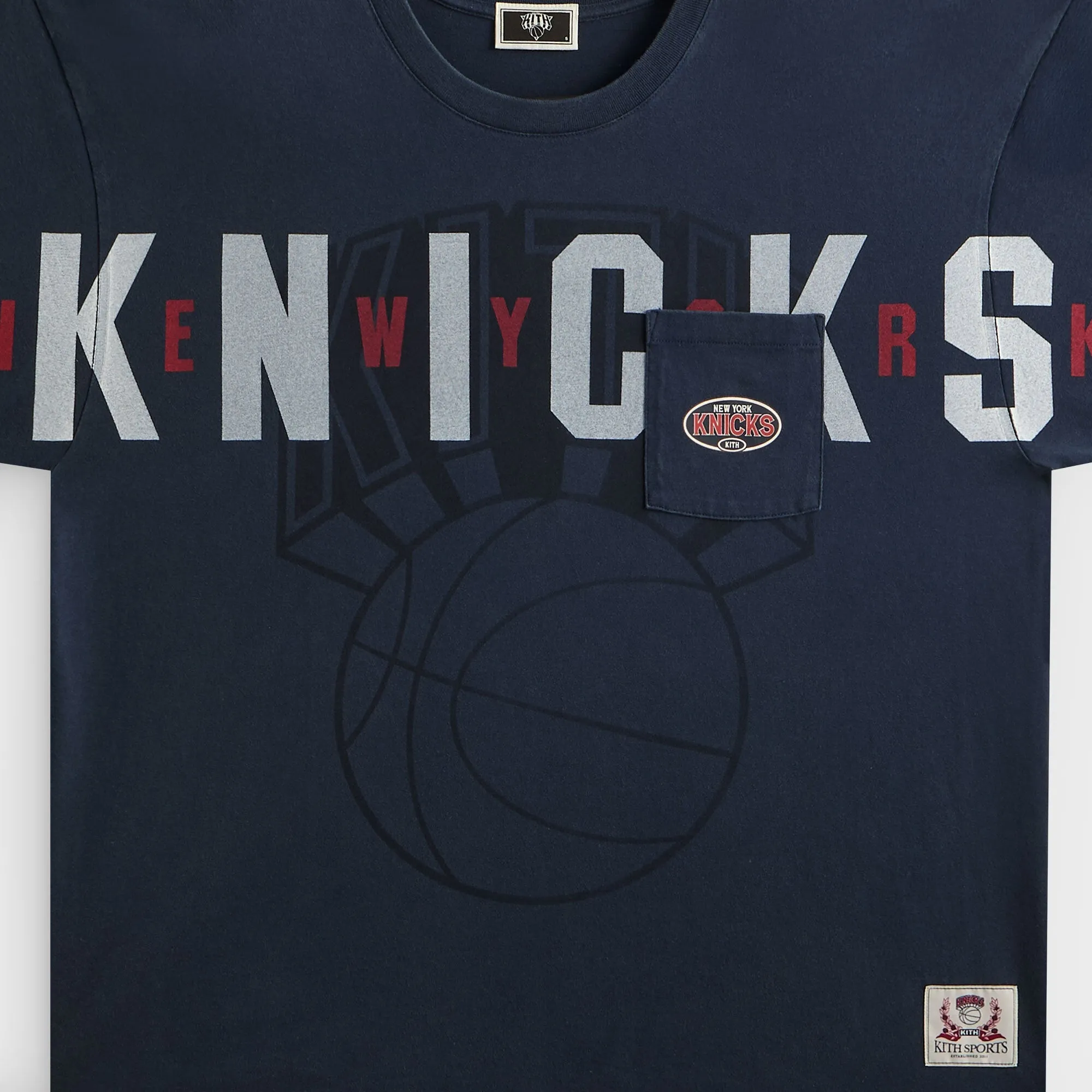 Kith for the New York Knicks Pocket Vintage Jones Tee - Nocturnal sold by Kith product image thumbnail 2