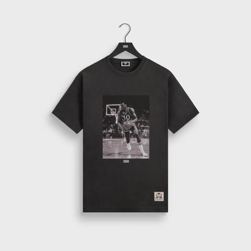 Kith for the New York Knicks Bernard King Vintage Jones Tee - Black sold by Kith