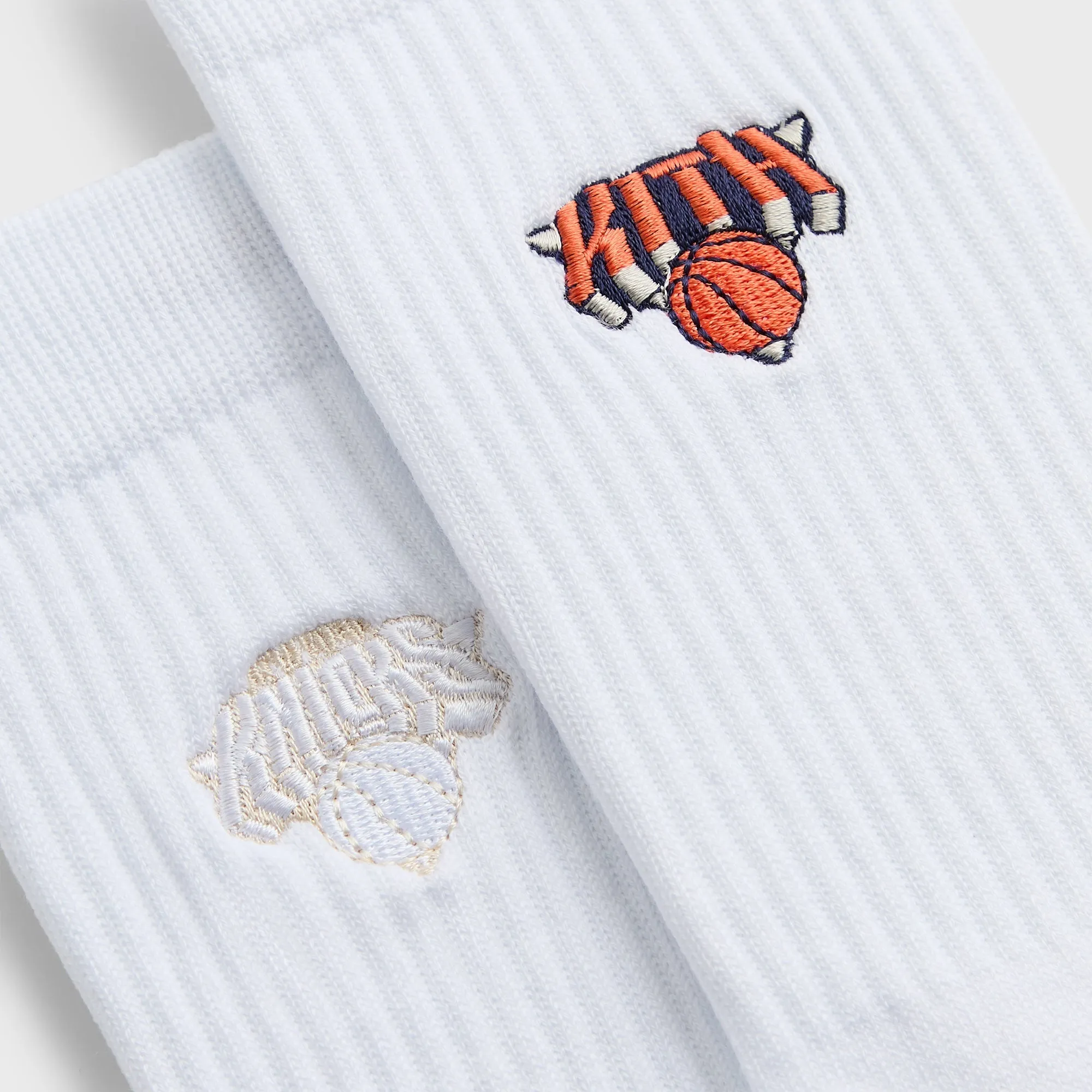 Kith for the New York Knicks Superman Logo Socks - White sold by Kith product image thumbnail 3