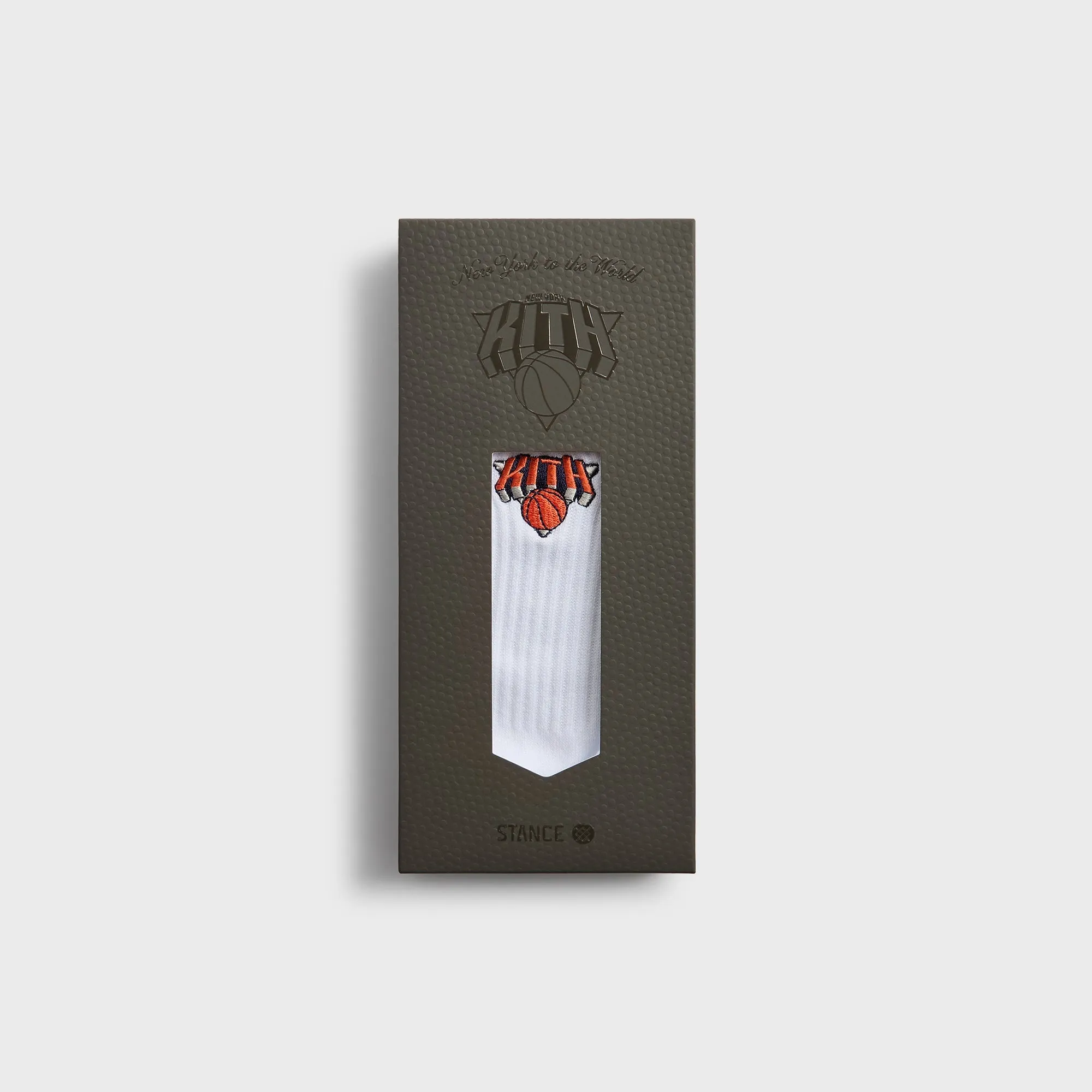 Kith for the New York Knicks Superman Logo Socks - White sold by Kith product image thumbnail 2