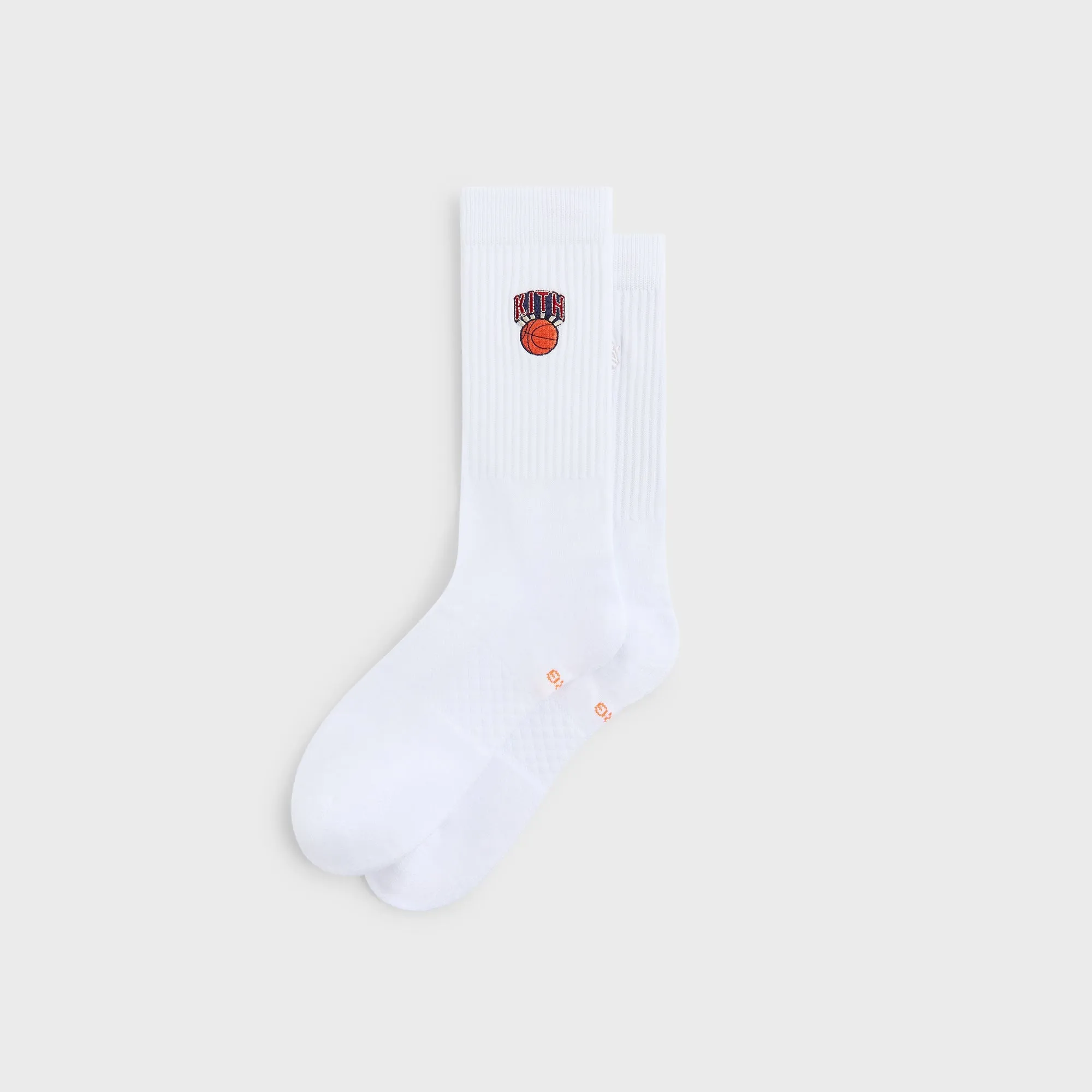 Kith for the New York Knicks Retro Logo Socks - White sold by Kith