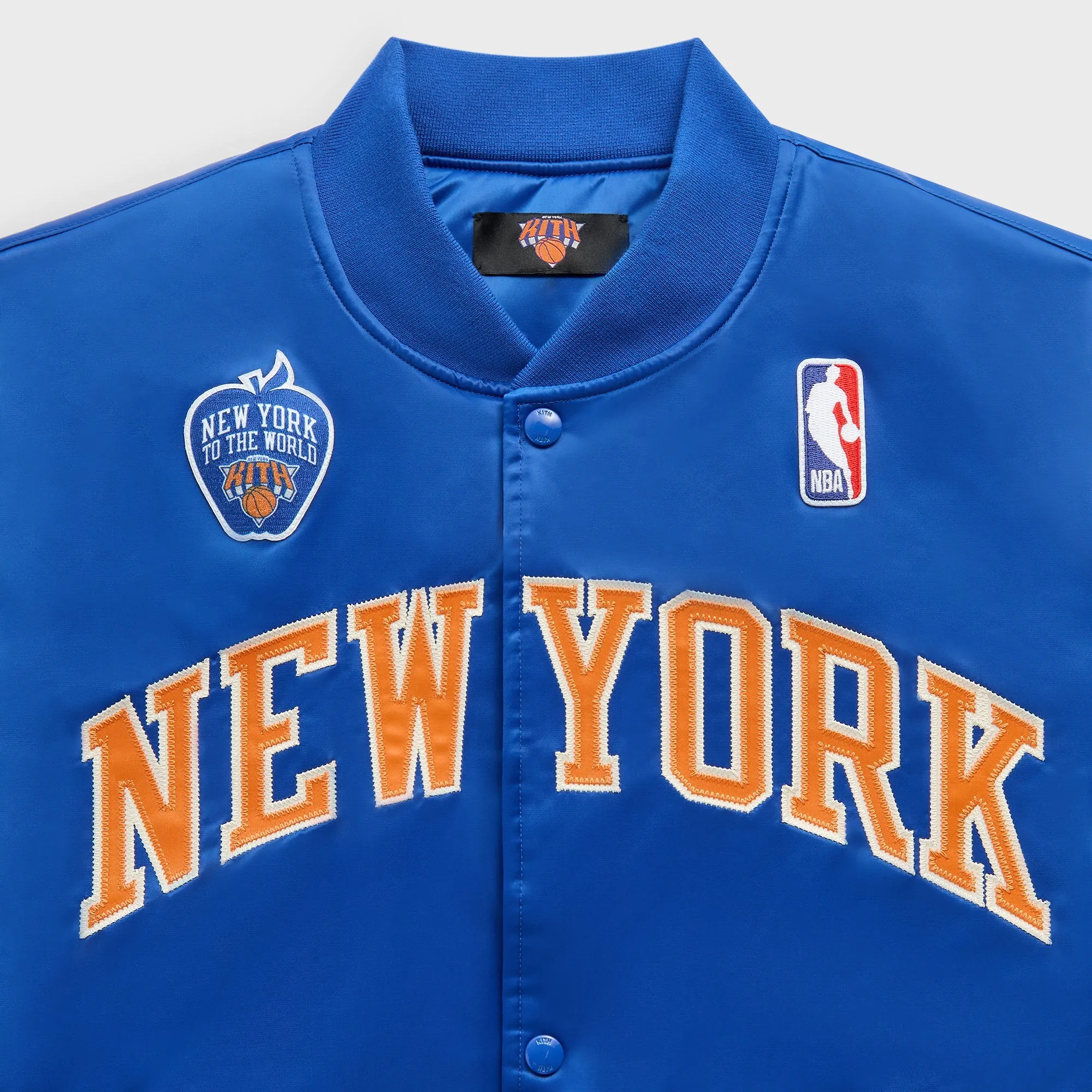 Kith for the New York Knicks Patrick Ewing Classic Satin Bomber Jacket - Current sold by Kith product image thumbnail 3