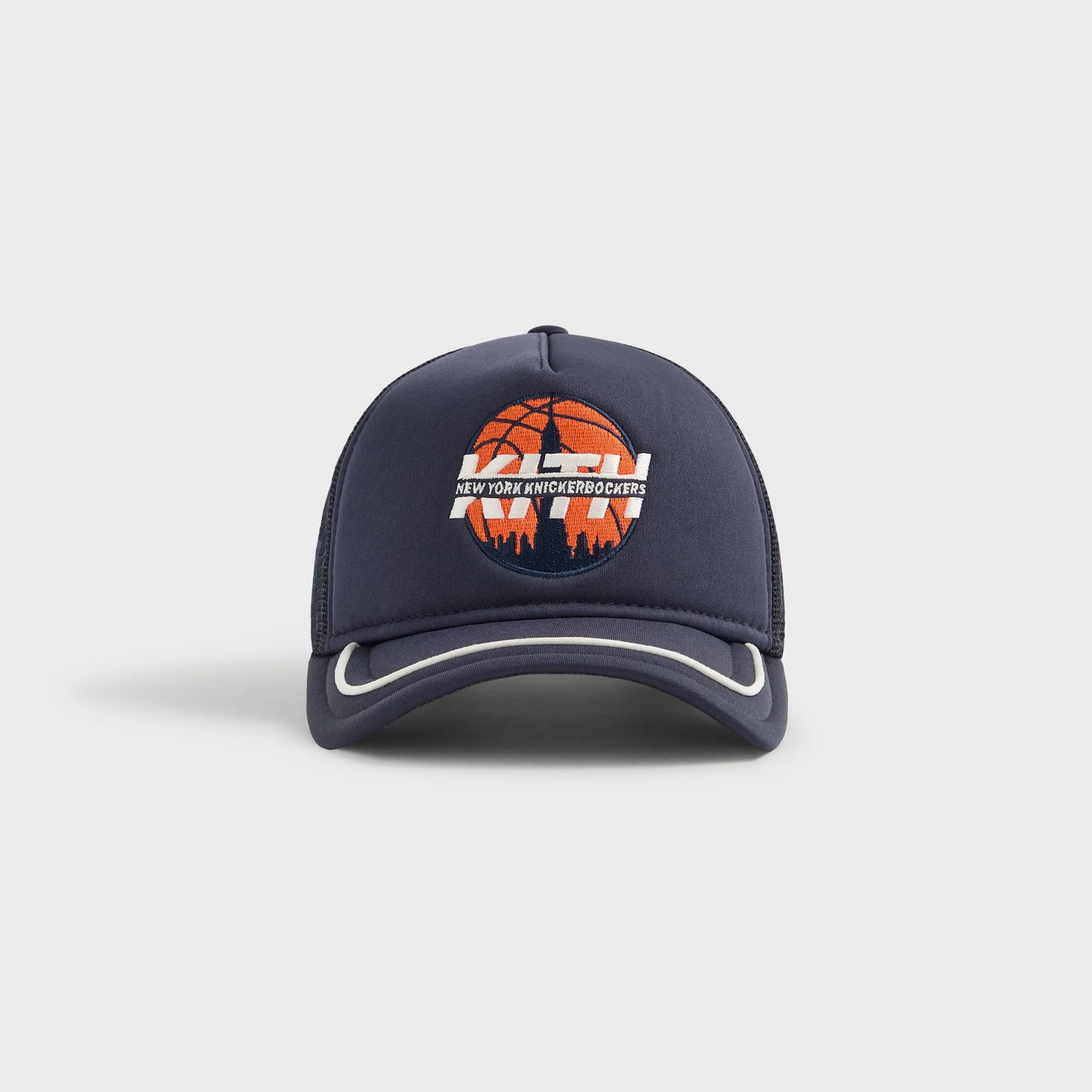 Kith & New Era for the New York Knicks 9FORTY Trucker Snapback - Nocturnal sold by Kith