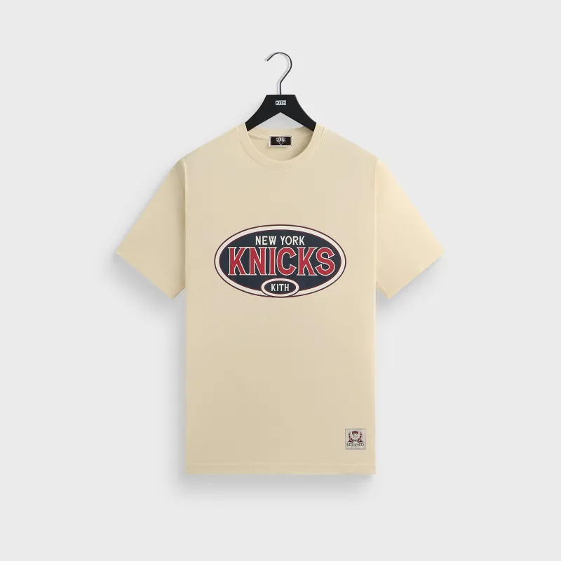 Kith for the New York Knicks NY Vintage Jones Tee - Sandrift sold by Kith