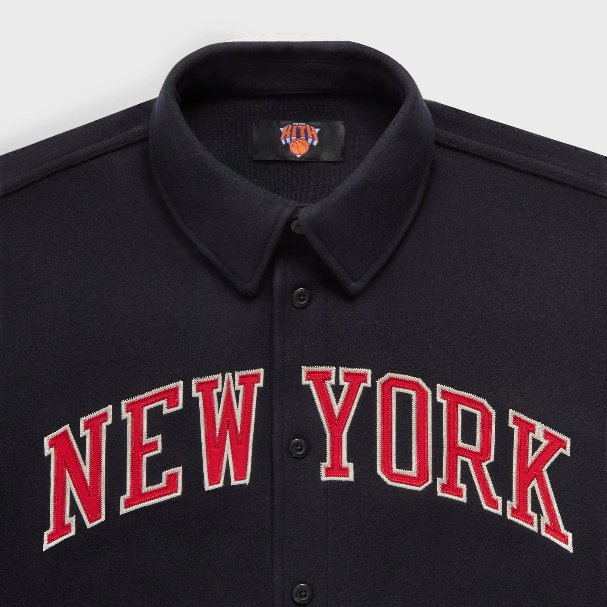 Kith for the New York Knicks Felted Apollo Shirt - Nocturnal sold by Kith product image thumbnail 3