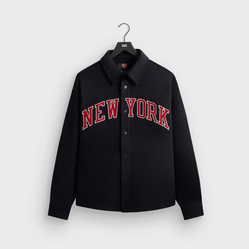 Kith for the New York Knicks Felted Apollo Shirt - Nocturnal sold by Kith