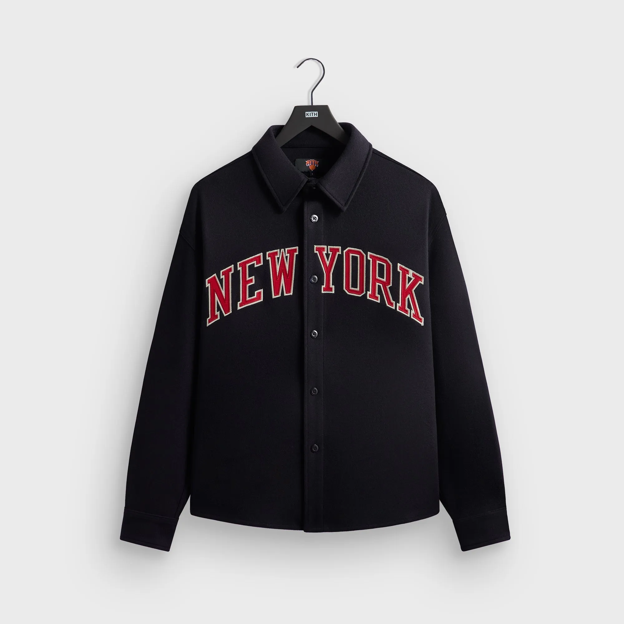 Kith for the New York Knicks Felted Apollo Shirt - Nocturnal sold by Kith