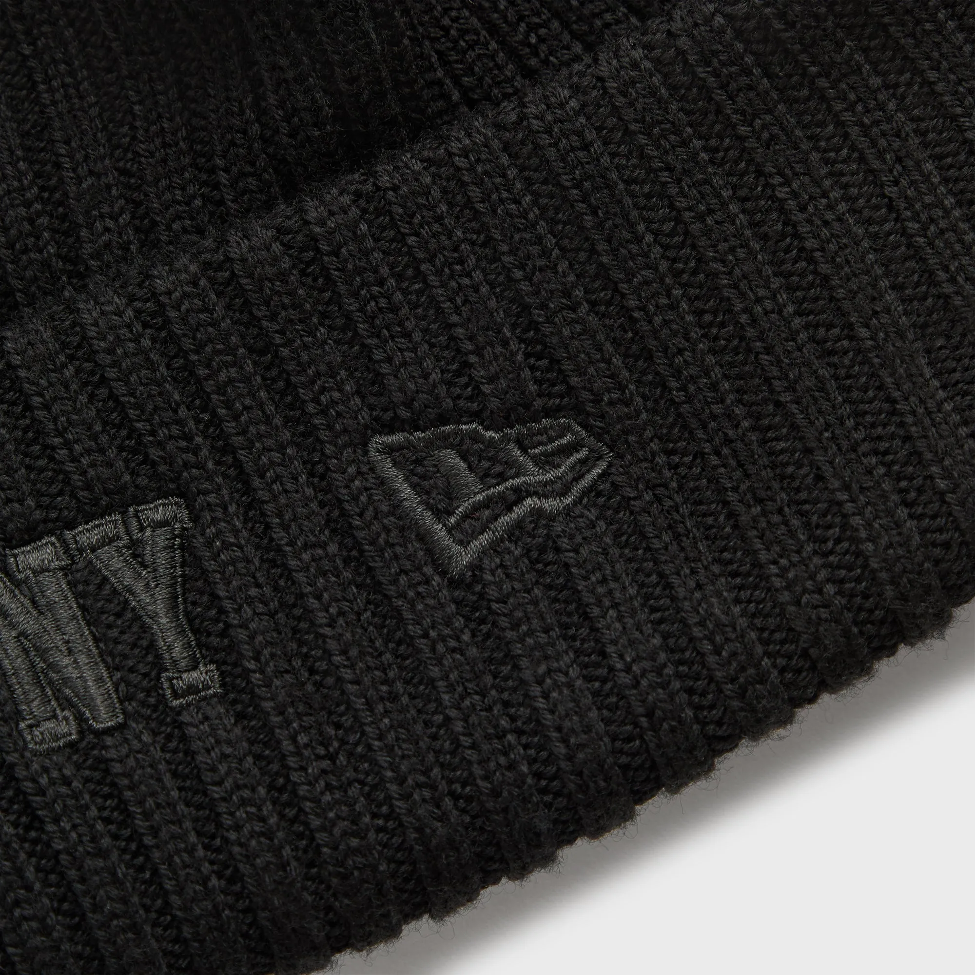 Kith & New Era for the New York Knicks All Over Patches Knit Beanie - Black sold by Kith product image thumbnail 5