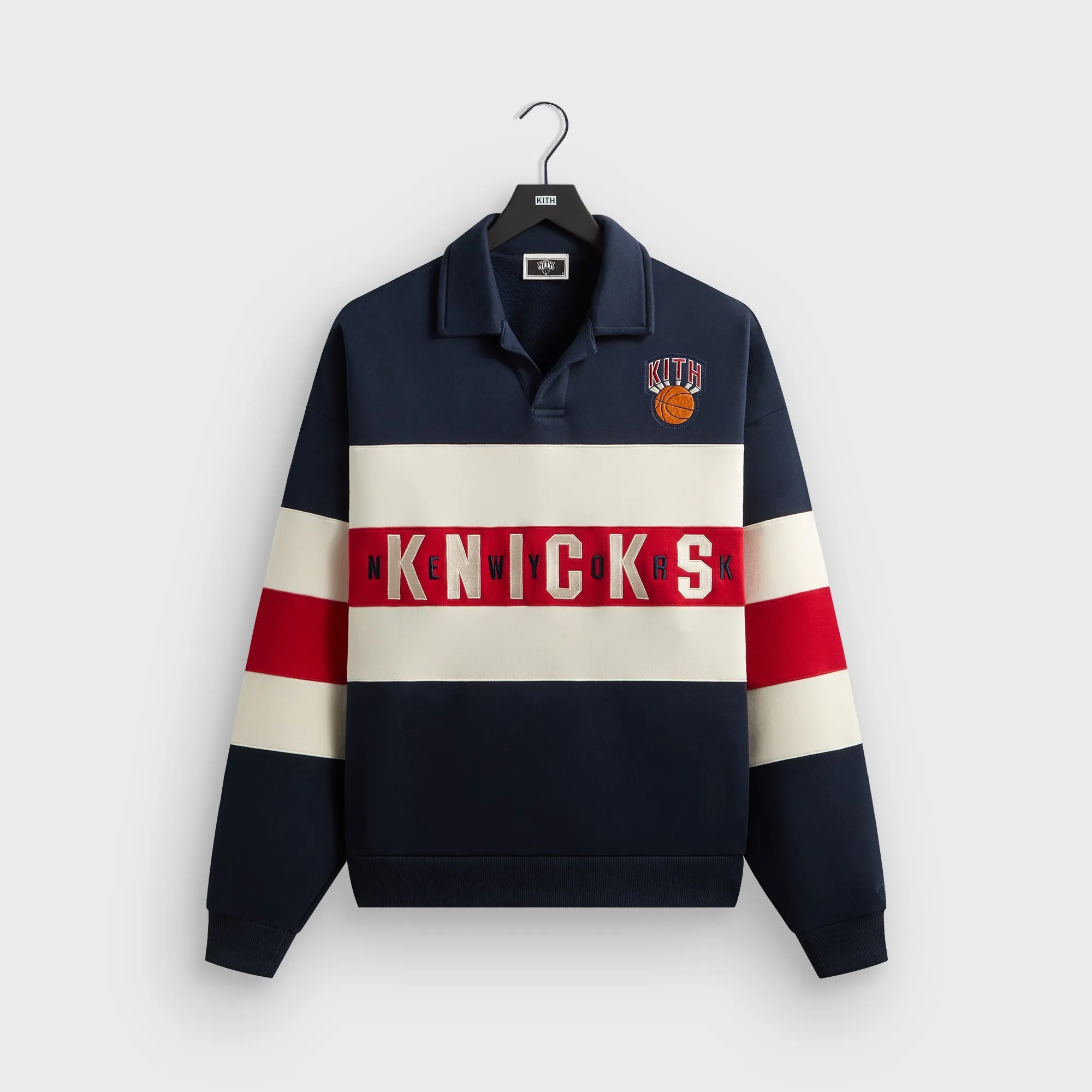 Kith for the New York Knicks Classic Nelson Rugby - Nocturnal sold by Kith