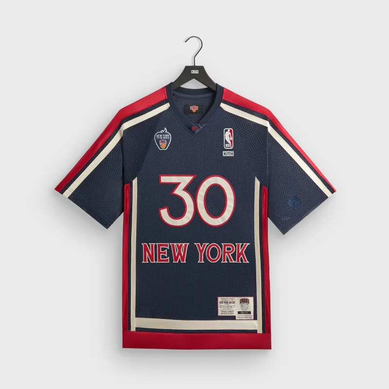 Kith for the New York Knicks Bernard King Mesh Shirt - Nocturnal sold by Kith