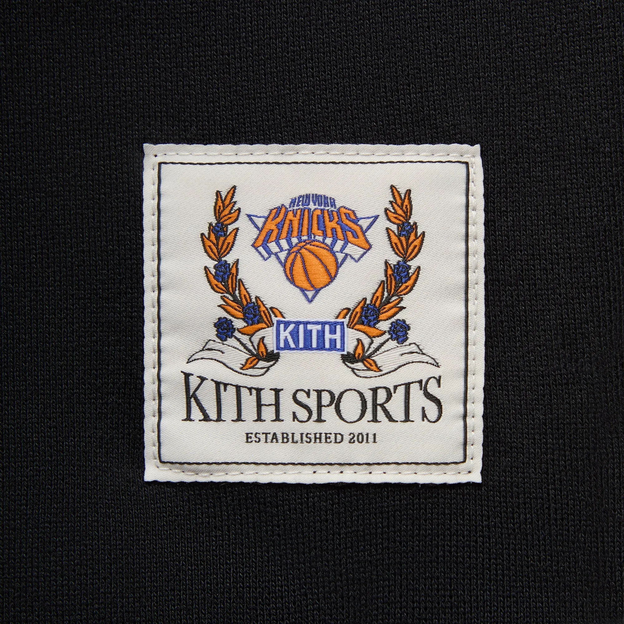 Kith for the New York Knicks Madison Square Garden Vintage Nelson Quarter Zip - Black sold by Kith product image thumbnail 5